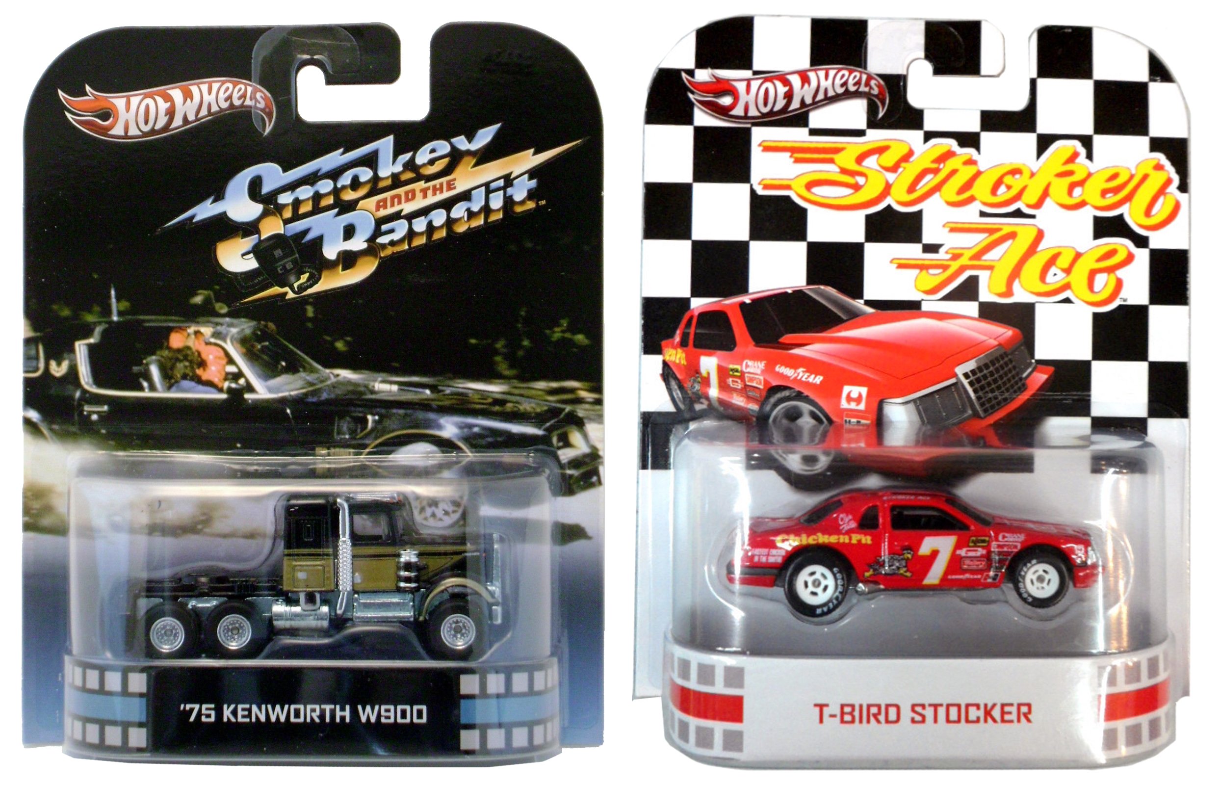 Hot Wheels Burt Reynolds Movie Car Collection - Smokey & The Bandit Truck & Stroker Ace T-Bird Replica Diecast Models | Hollywood Film Memorabilia | Perfect for Collectors, Movie Fans & Display Decor