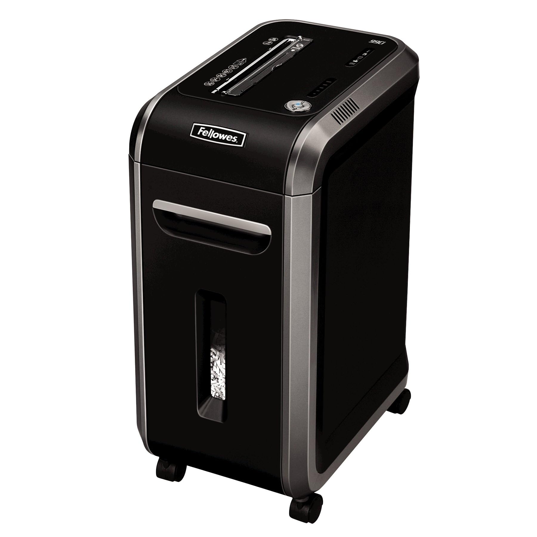 Fellowes Powershred 99Ci 18-Sheet Cross-Cut Paper Shredder - 100% Jam Proof Heavy Duty Office & Home Shredder Machine, Black/Gray (Model 3229904) | Ideal for Confidential Document Destruction & Small Business Security