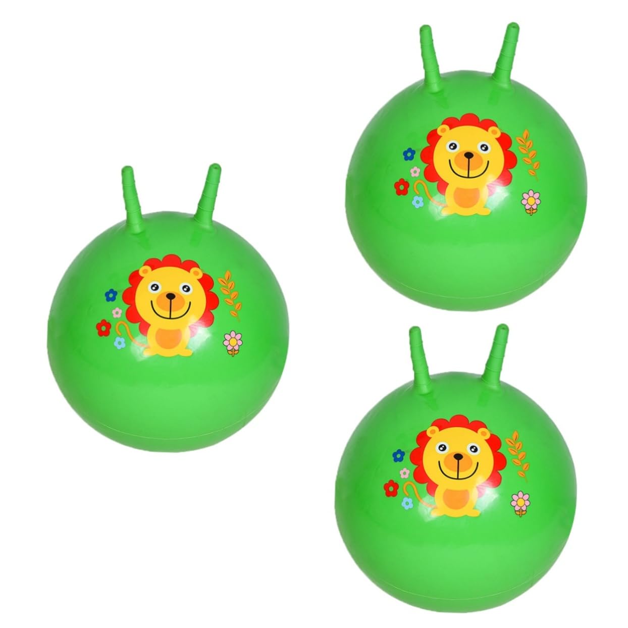 VICASKY 3-Pack Stretchy Bouncy Balls for Kids - Inflatable Yoga Hop Balls, Jumping Toys for Toddlers, Outdoor Sports & Playtime Fun (Perfect for Backyard Games, Birthday Parties & Indoor Exercise)