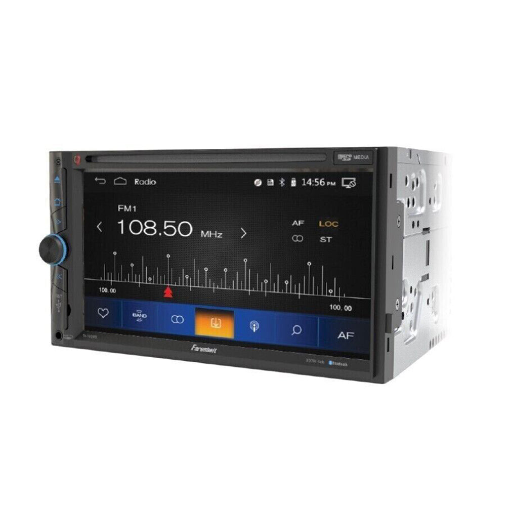 Farenheit TIN 702HB 2 DIN 6.2 Inch LCD Car GPS Navigation System with DVD Player & Multimedia - Perfect for Road Trips, Commuting, and Hands-Free Driving