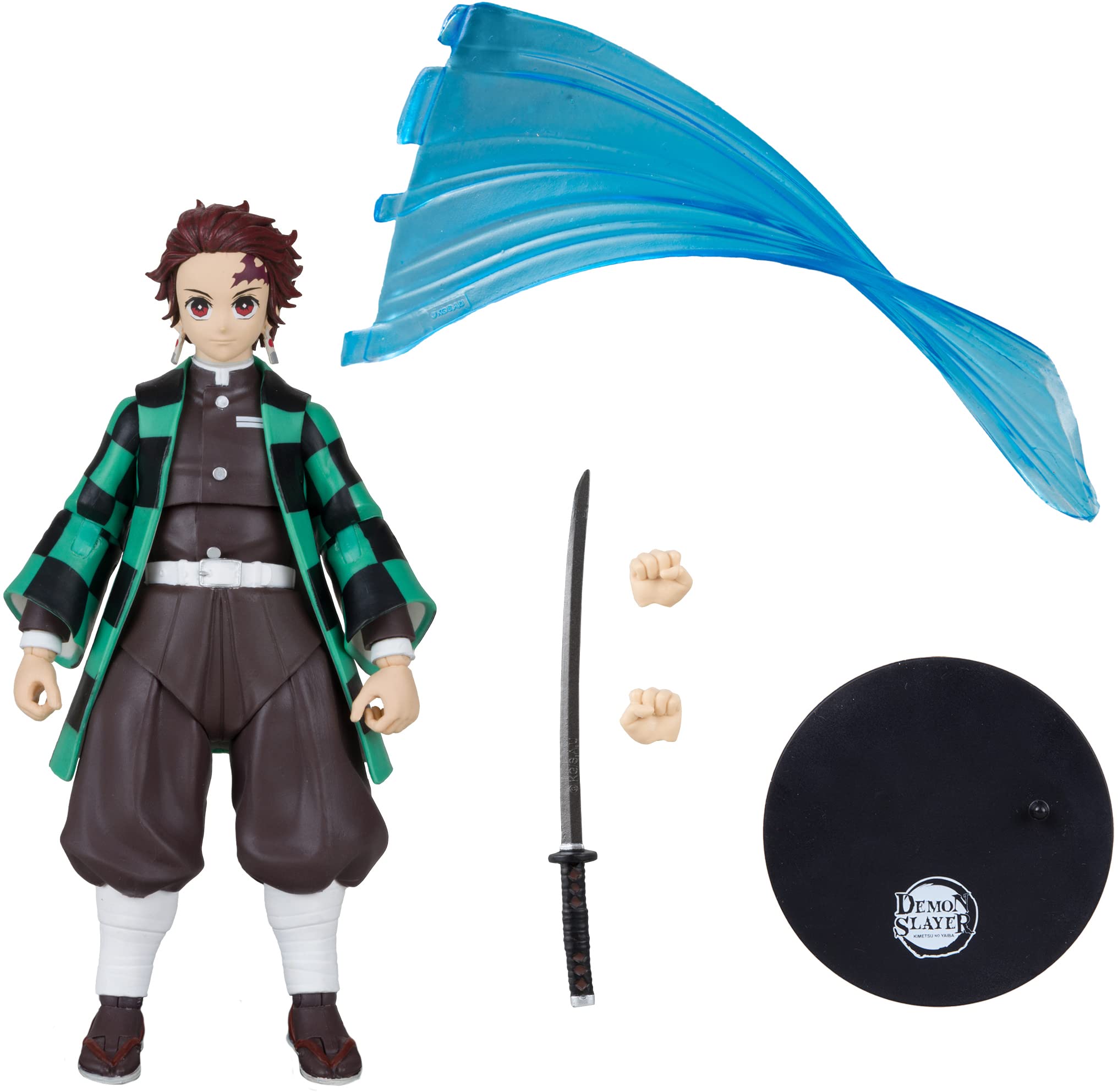 McFarlane Toys Demon Slayer 7-Inch Action Figure Wave 1 - Tanjiro Kamado Collectible Anime Figure for Display & Cosplay Play