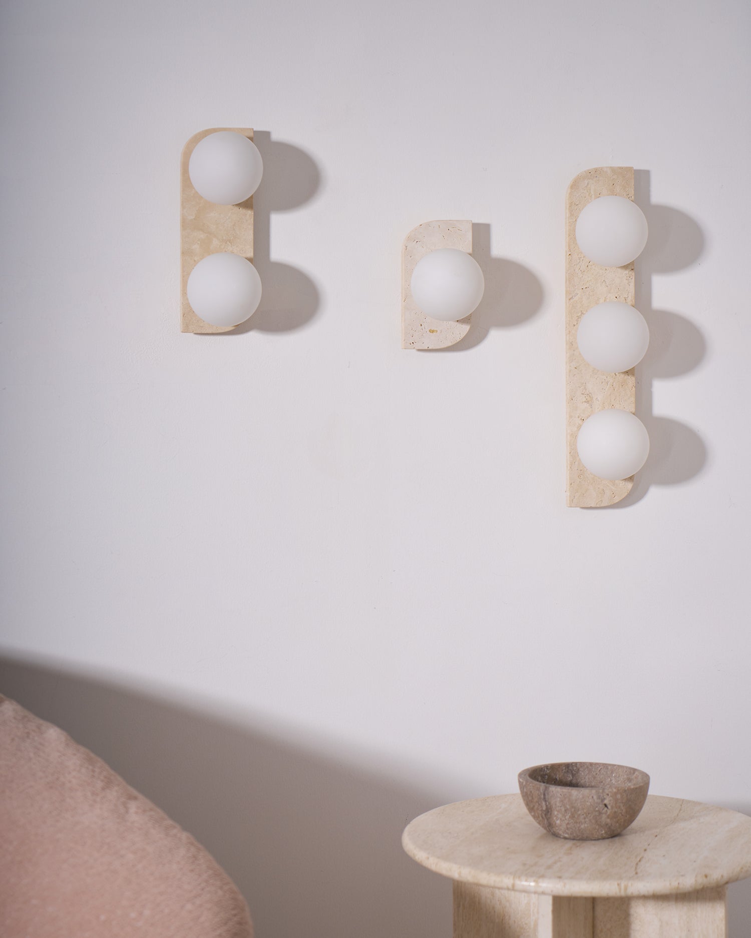 Elysian Travertine Wall Light - Modern Outdoor Sconce for Patio, Garden, and Porch Lighting | Waterproof & Durable Design