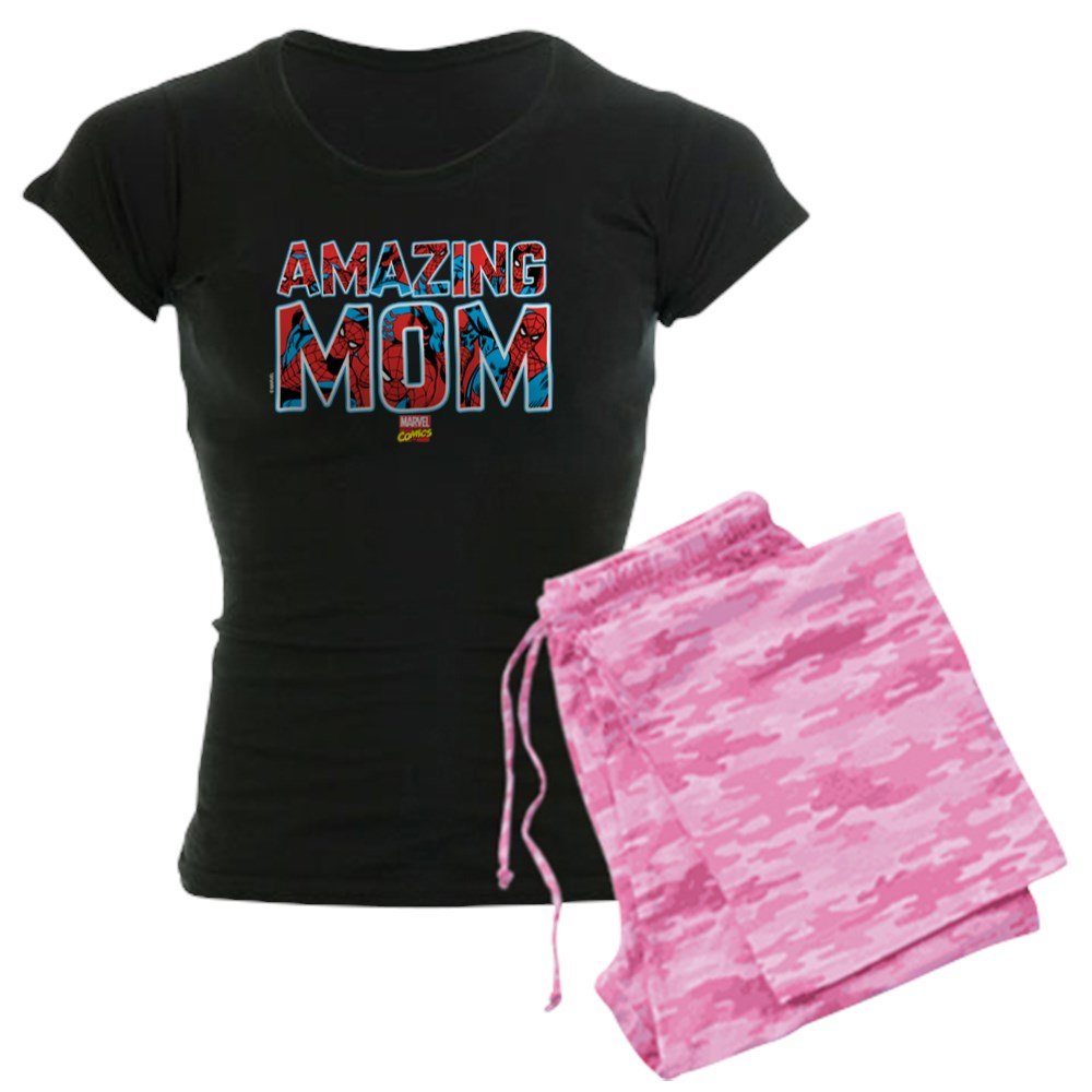 Spider-Man Mom Pajamas for Women - Soft & Comfortable Marvel Superhero Sleepwear - Perfect for Mother's Day Gifts & Marvel Movie Nights