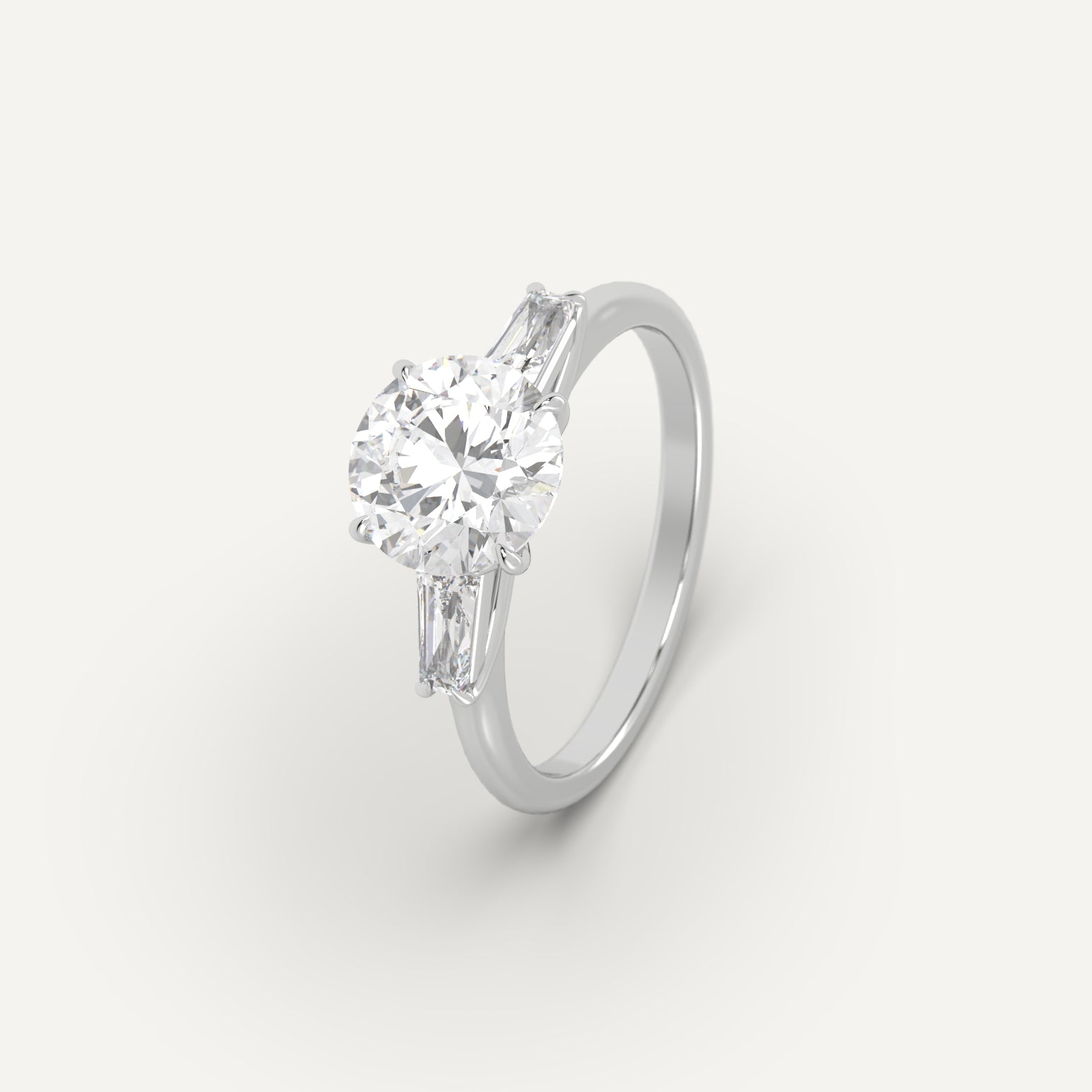 2 Carat Round Cut Diamond Ring - 14K White Gold Solitaire Engagement Ring for Women | Perfect for Proposals, Anniversaries & Special Occasions
