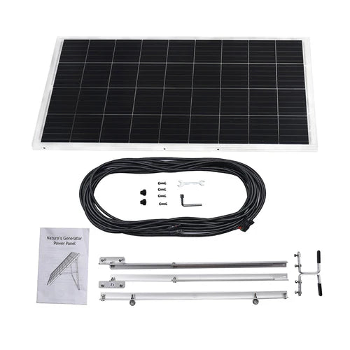 Natures Generator Elite Platinum WE System - Solar Power Generator for Home & Outdoor Use - Emergency Backup Power for Camping, RV, and Off-Grid Living