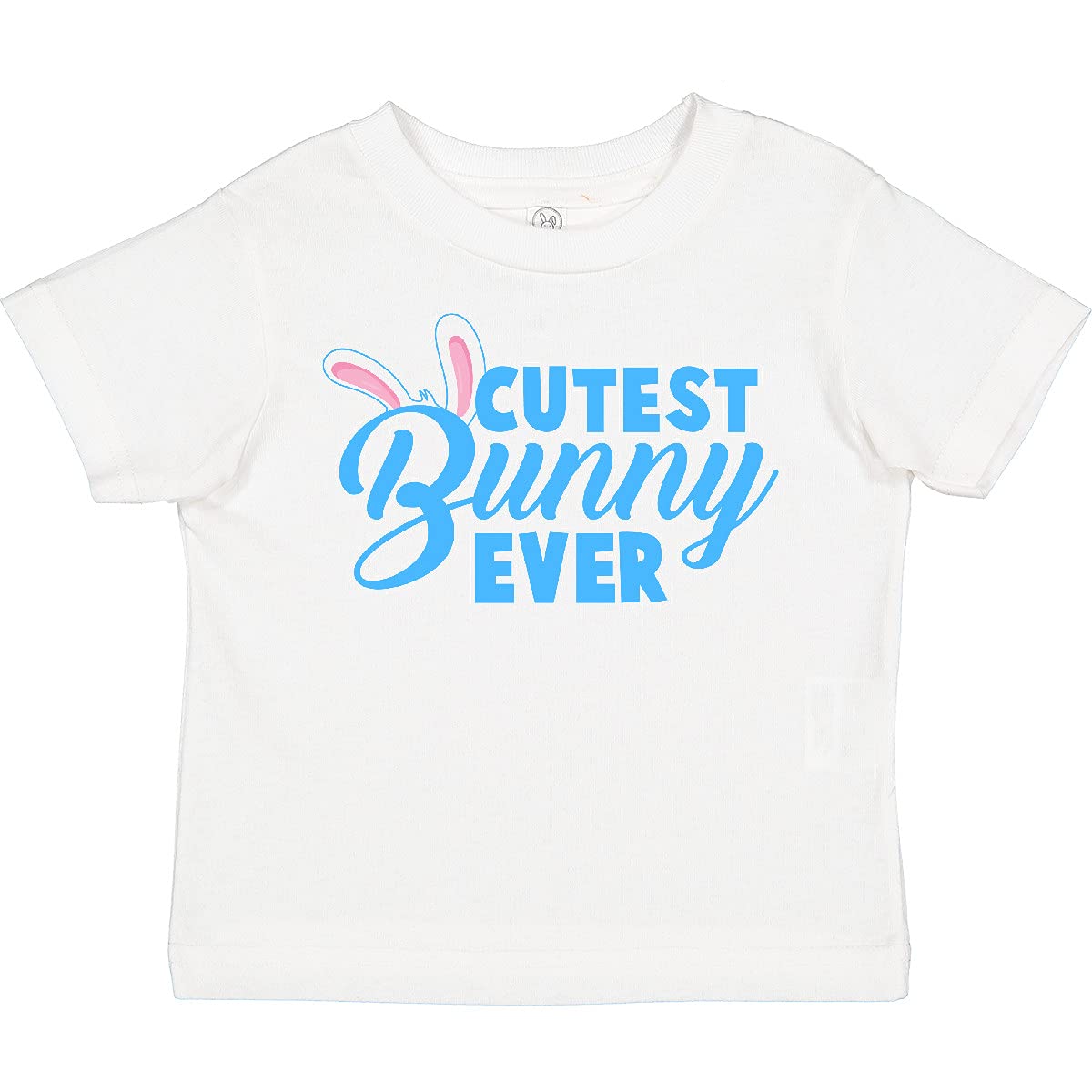 Cute Bunny Blue Toddler T-Shirt - Soft Cotton Tee for Kids, Perfect for Easter, Spring & Everyday Play