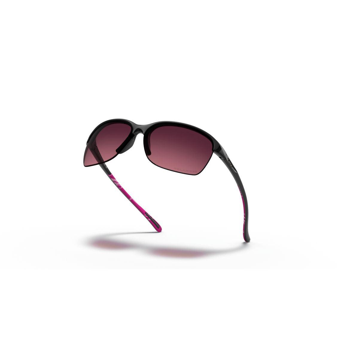 Oakley Unstoppable Polarized Sunglasses - Polished Black/Rose Gradient Lenses (Model 0OO9191 919110) for Driving, Running & Outdoor Sports
