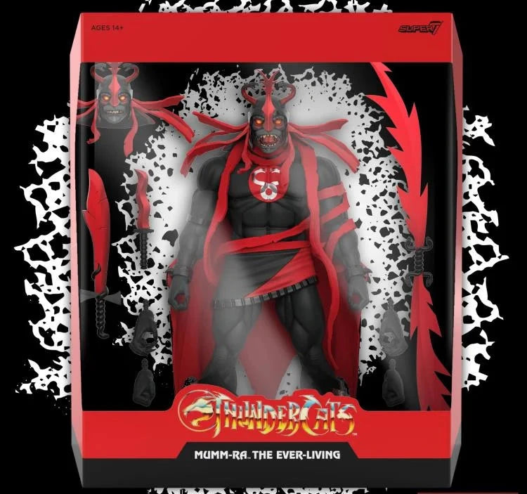 Mumm Ra the Ever Living - Exclusive Black & Red Version | ThunderCats ULTIMATES! Action Figure | Collectible Toy for Fans & Display