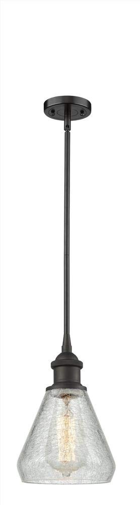 Innovations 516-1S-BK-G275-LED Vintage Industrial LED Pendant Light - Dimmable Matte Black Hanging Fixture for Kitchen Island, Dining Room & Bar Counter Lighting