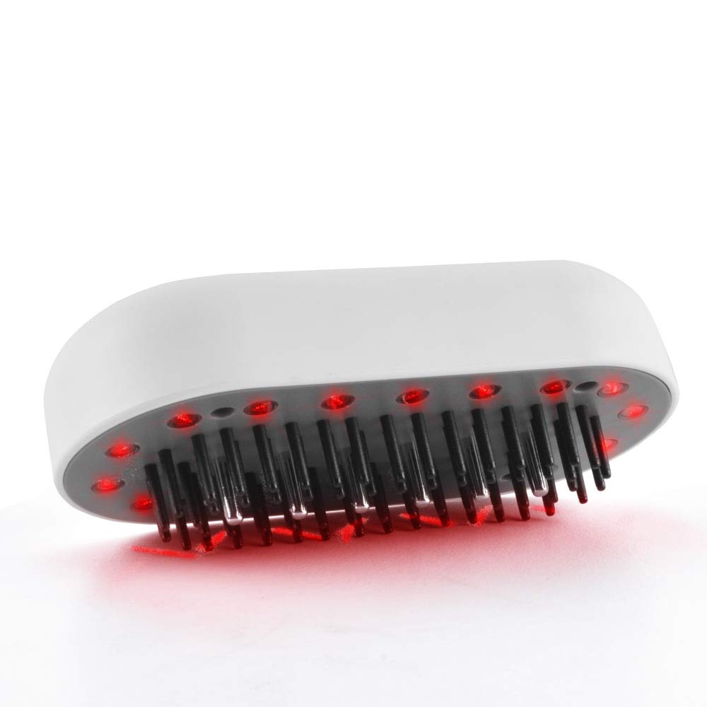 Collagenius Hair Growth Laser Comb for Women & Men - USB Rechargeable with UK Plug, 2 Hours Runtime per Charge - 1 Year Warranty - Effective Hair Regrowth Treatment for Thinning Hair & Baldness - Use at Home for Daily Scalp Therapy & Hair Care Routine