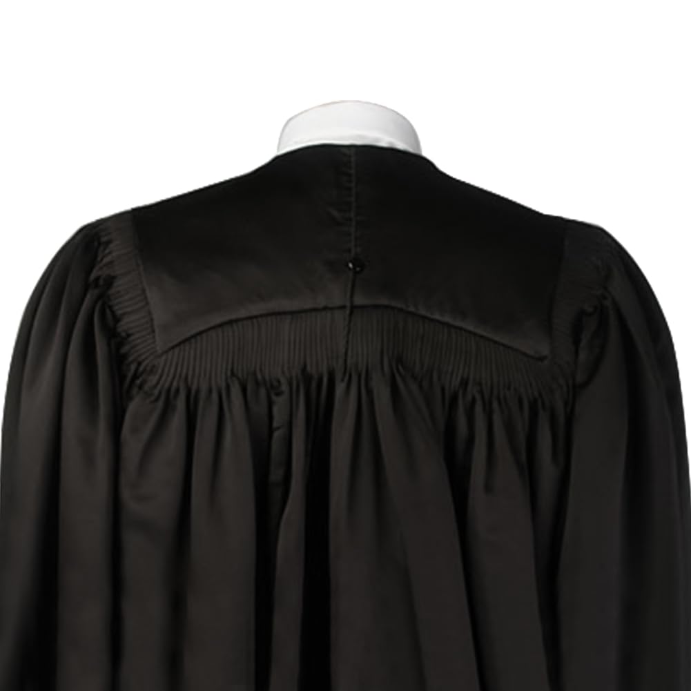 GraduationMall Unisex Deluxe Master Graduation Gown - Premium Quality Academic Robe for College & University Graduation Ceremonies, PhD & Master Degree Commencement