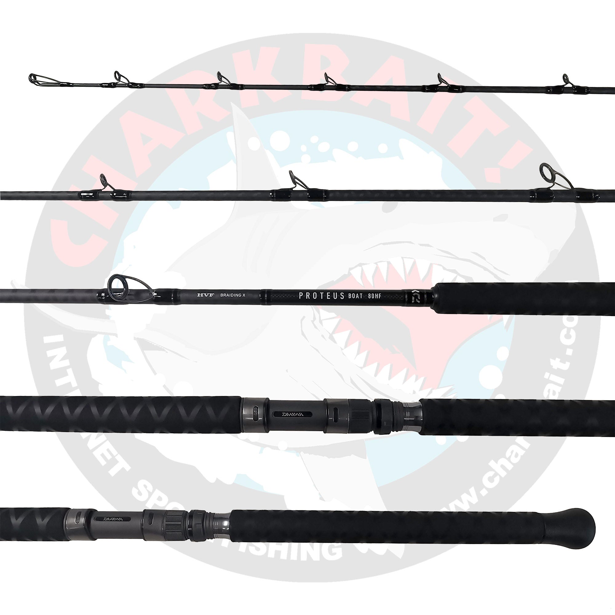 Daiwa Proteus Conventional Fishing Rods - Saltwater & Freshwater Spinning Rods for Surf, Pier & Boat Fishing