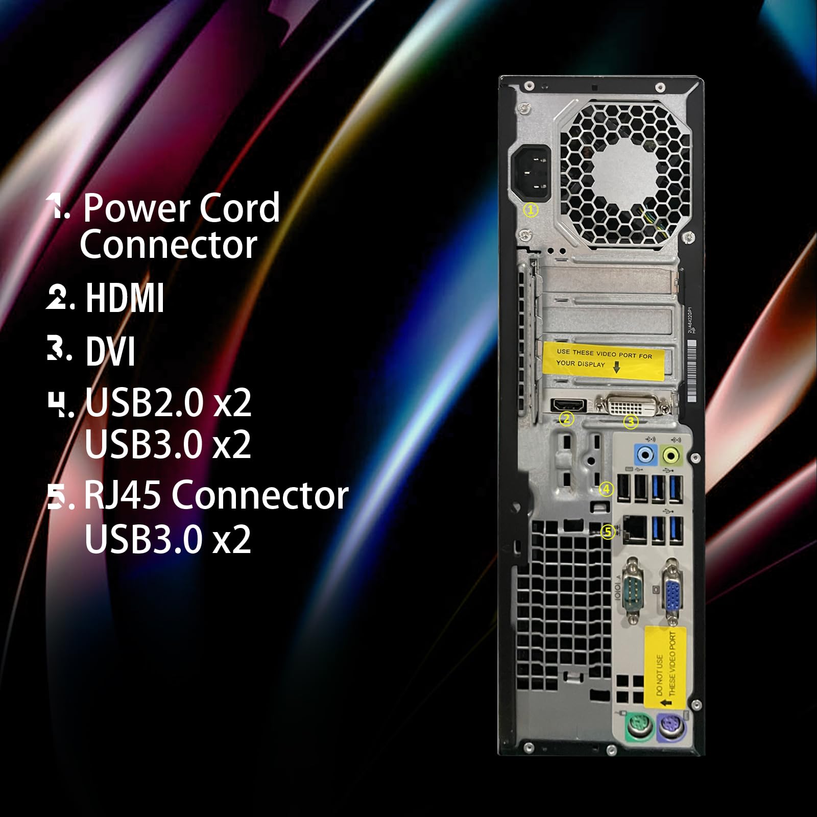 HP RGB Gaming PC - Intel i5-6500, RX 550 4G, 16GB DDR4, 1TB SSD for Esports & Streaming