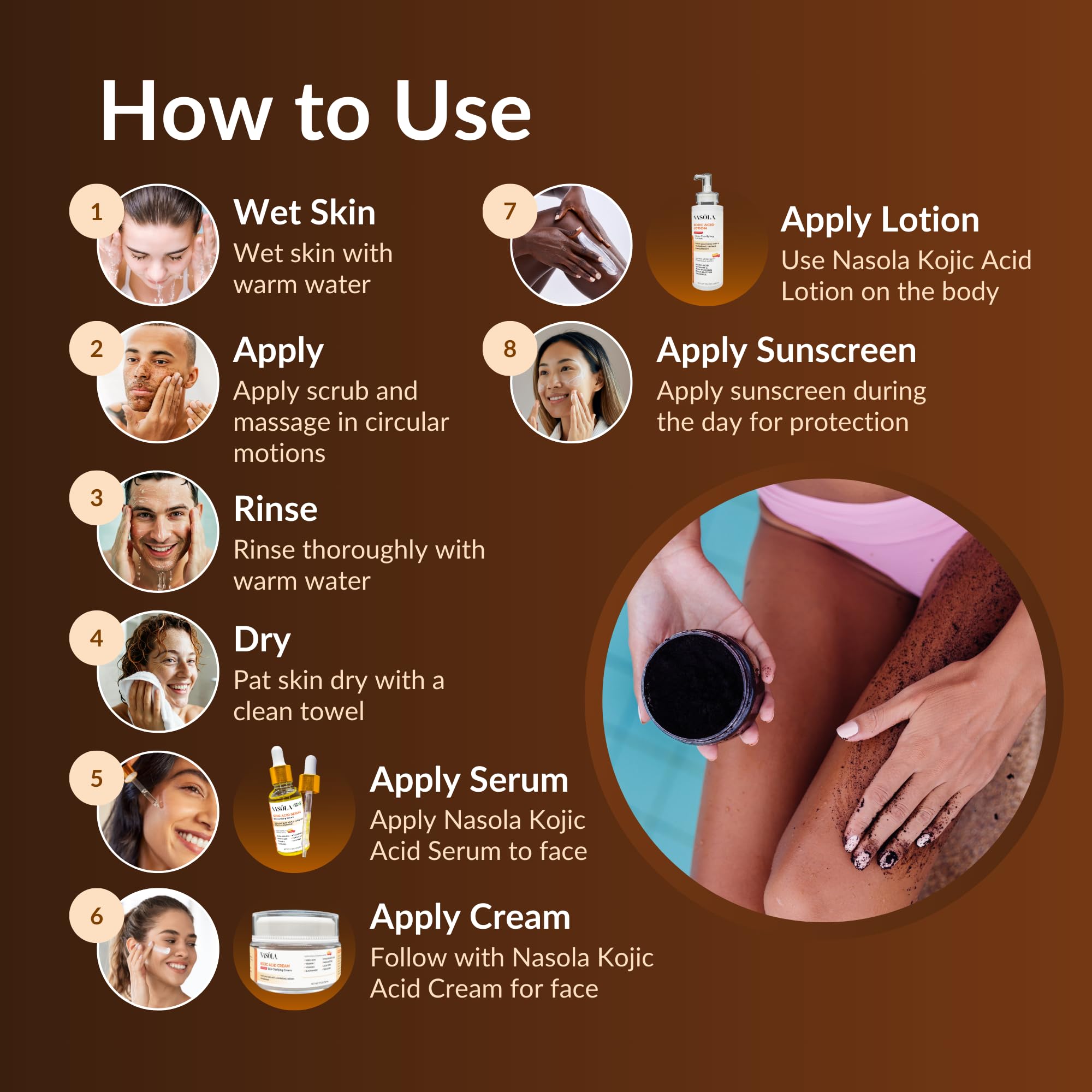 Premium Arabica Coffee Body Scrub with Collagen & Green Tea - Exfoliating Scrub for Face & Body - Reduces Wrinkles & Stretch Marks - 15.16 Oz - Perfect for Spa Days & At-Home Skincare Routine