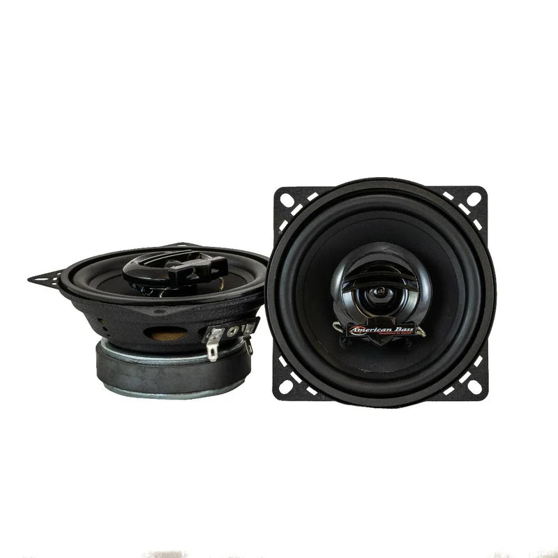 American Bass Symphony 4 Coaxial Car Speakers - 45 Watts RMS Power - Premium Sound for Trucks, SUVs & Custom Car Audio Systems