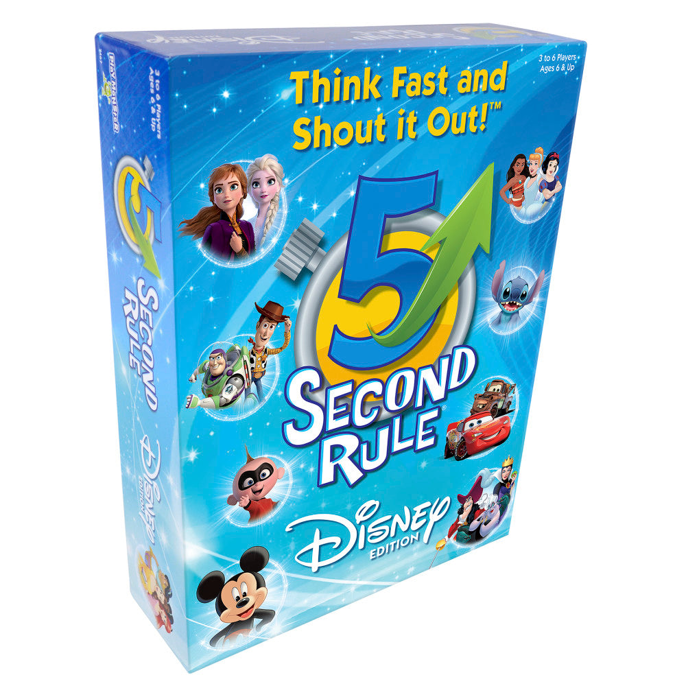 Disney 5 Second Rule Board Game - Family Fun Party Game with Disney Characters for Kids & Adults, Ages 6+ - Perfect for Birthday Parties, Family Game Nights & Classroom Activities