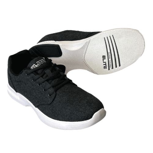 ELITE Men's Casual Wool Bowling Shoes - Comfortable & Durable for League Play & Practice - Perfect for Bowling Alleys & Casual Wear