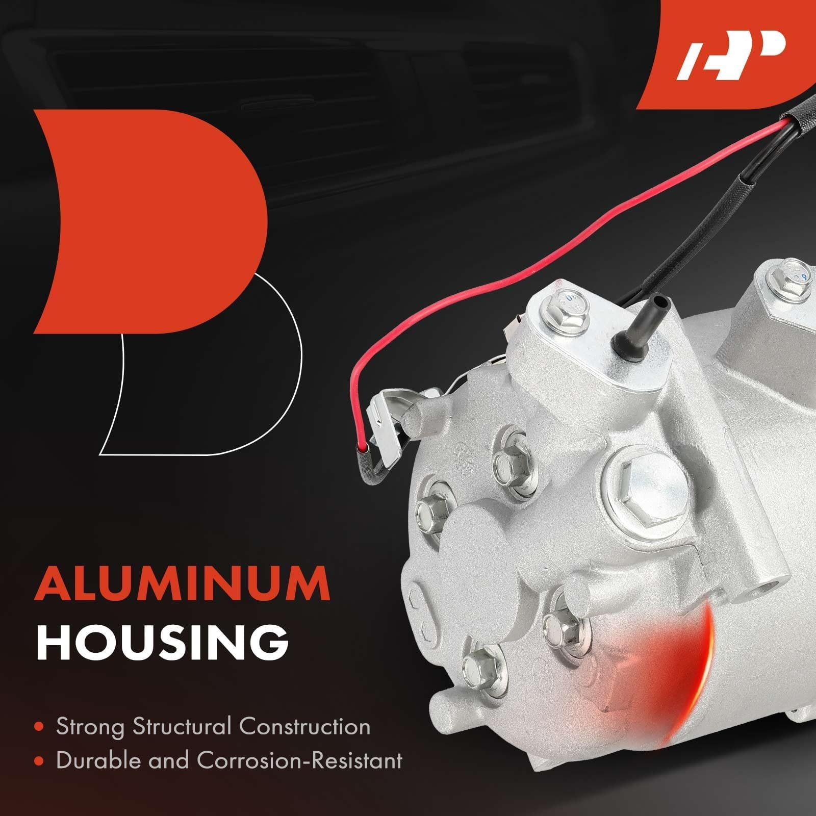 Premium AC Compressor with Clutch for 2009-2013 Honda Fit 1.5L - High Performance Replacement Part - Perfect for Summer Cooling & Long Road Trips