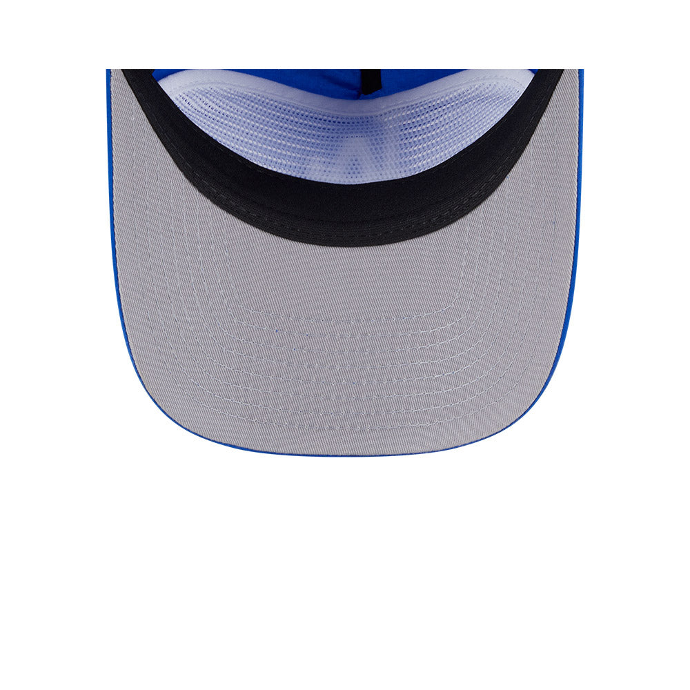 New Era Los Angeles Dodgers Strapback Hat - Light Royal Blue Nylon Golf & Casual Wear for Men & Women - Perfect for Baseball Games, Golfing, and Everyday Fashion