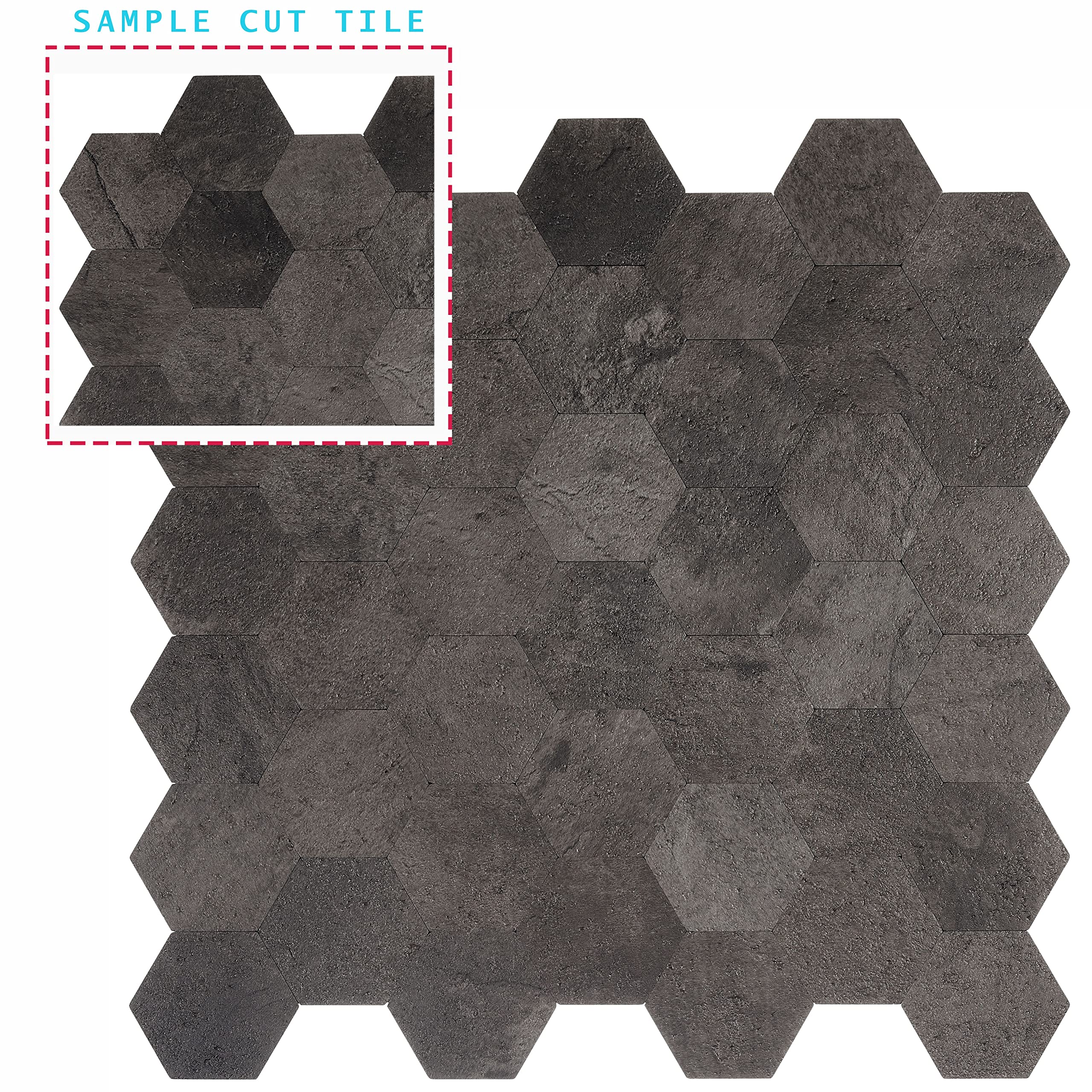 Hexagon Peel & Stick Backsplash Tiles - Easy DIY Kitchen Upgrade