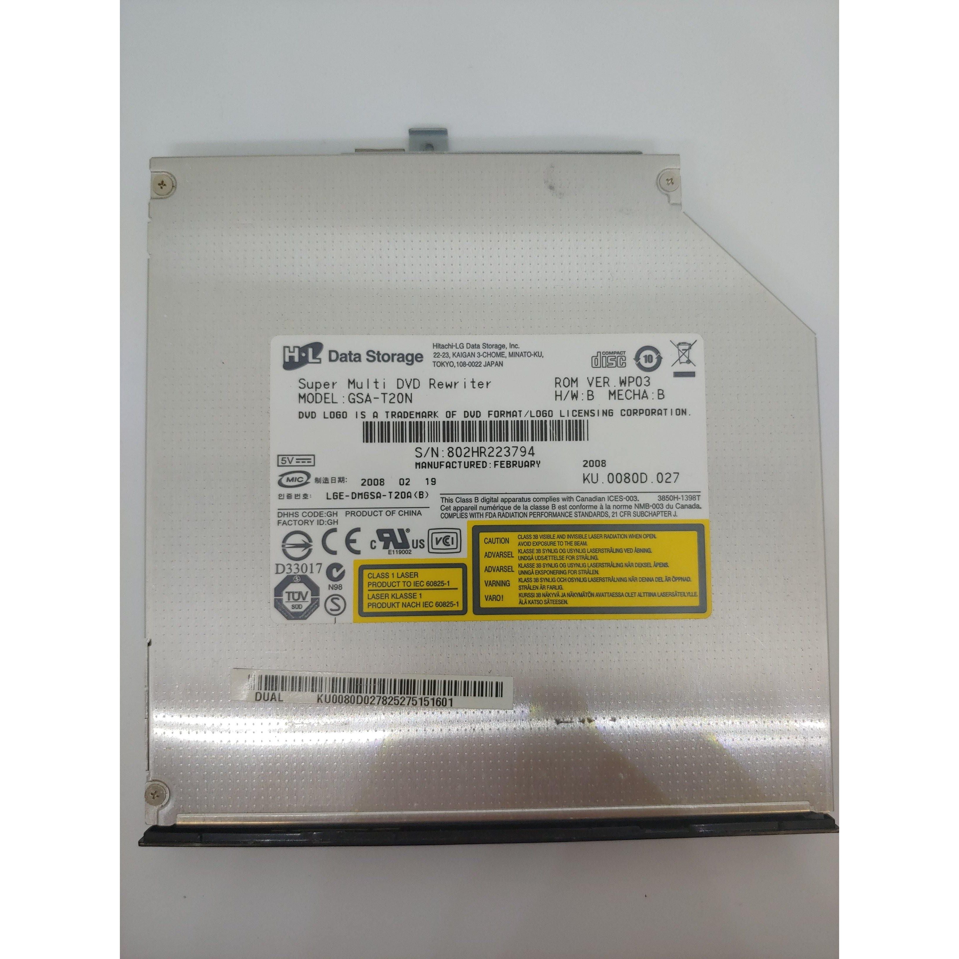 Original HL CD/DVD RW DL Optical Drive from Working Laptop LGE DMGSA T20A(B) - Replacement Laptop DVD Drive for HP, Dell, Lenovo - Perfect for Data Recovery & Media Playback