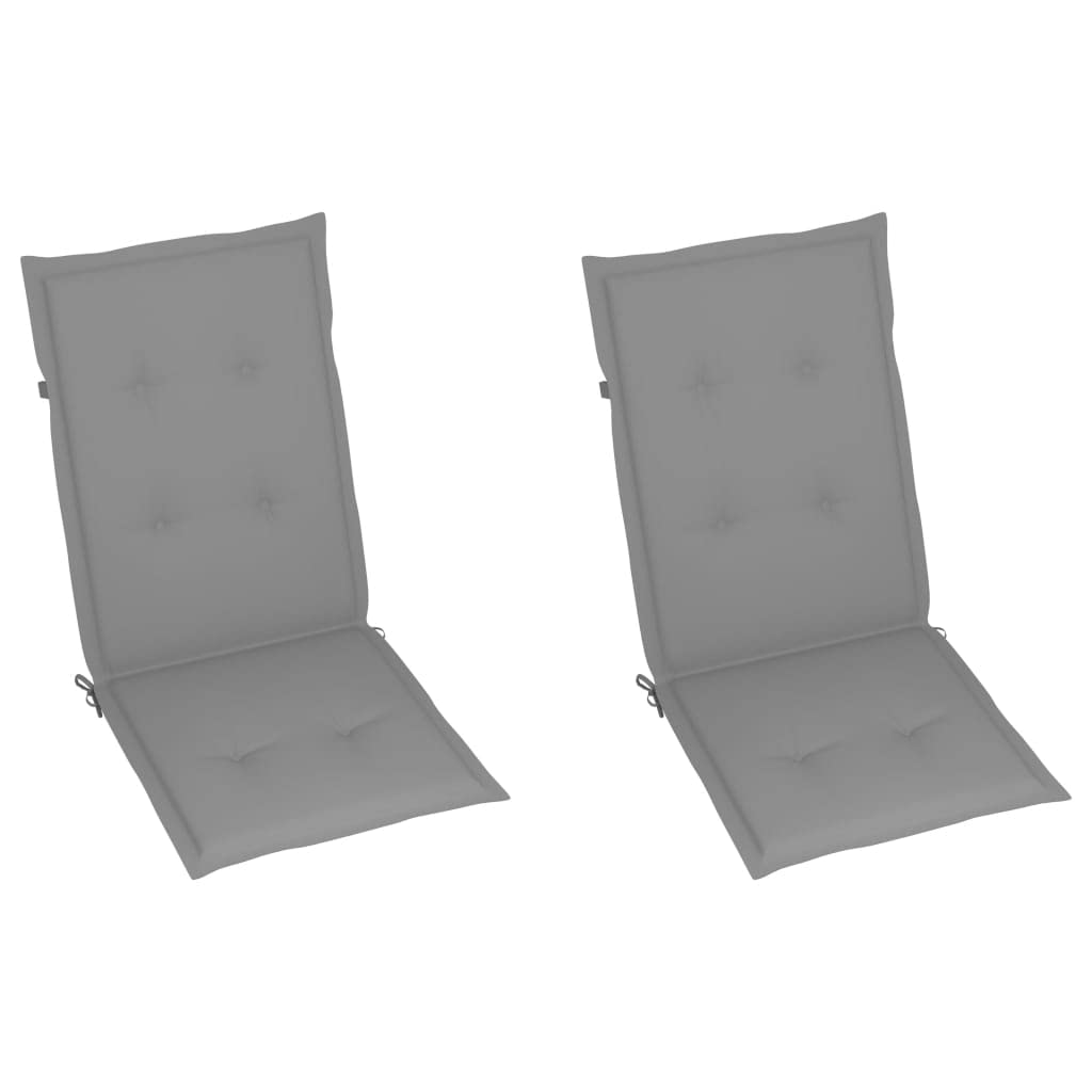 Sywamol 4-Piece Outdoor Garden Chair Cushions Set - Anthracite Gray 47.2