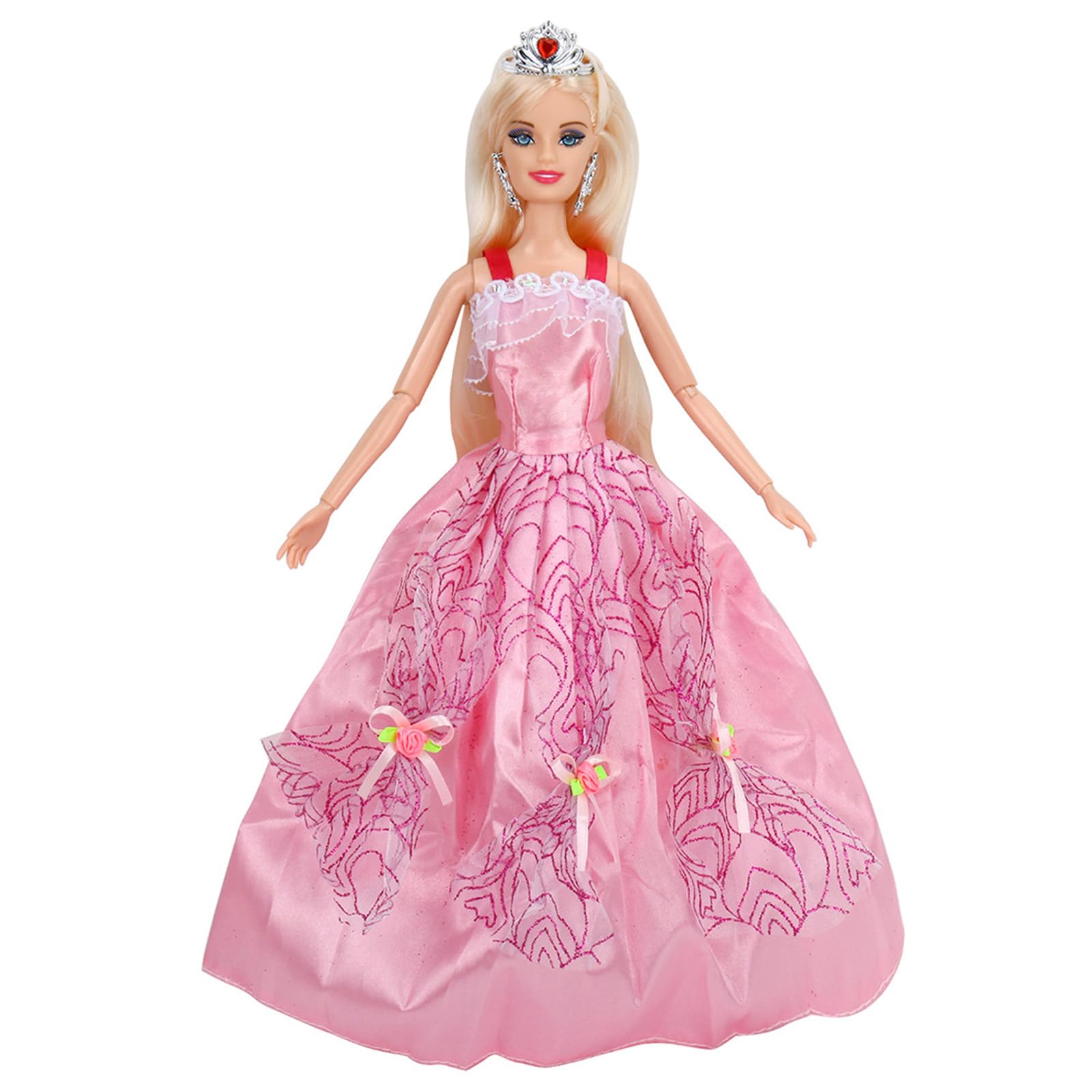 BETTINA Magical Light Up Unicorn Princess Doll Set - Glowing Unicorn Toys for Girls with Flowing Mane & Tail - Perfect Princess Gift for Kids - Birthday, Christmas & Playtime Fantasy Adventures
