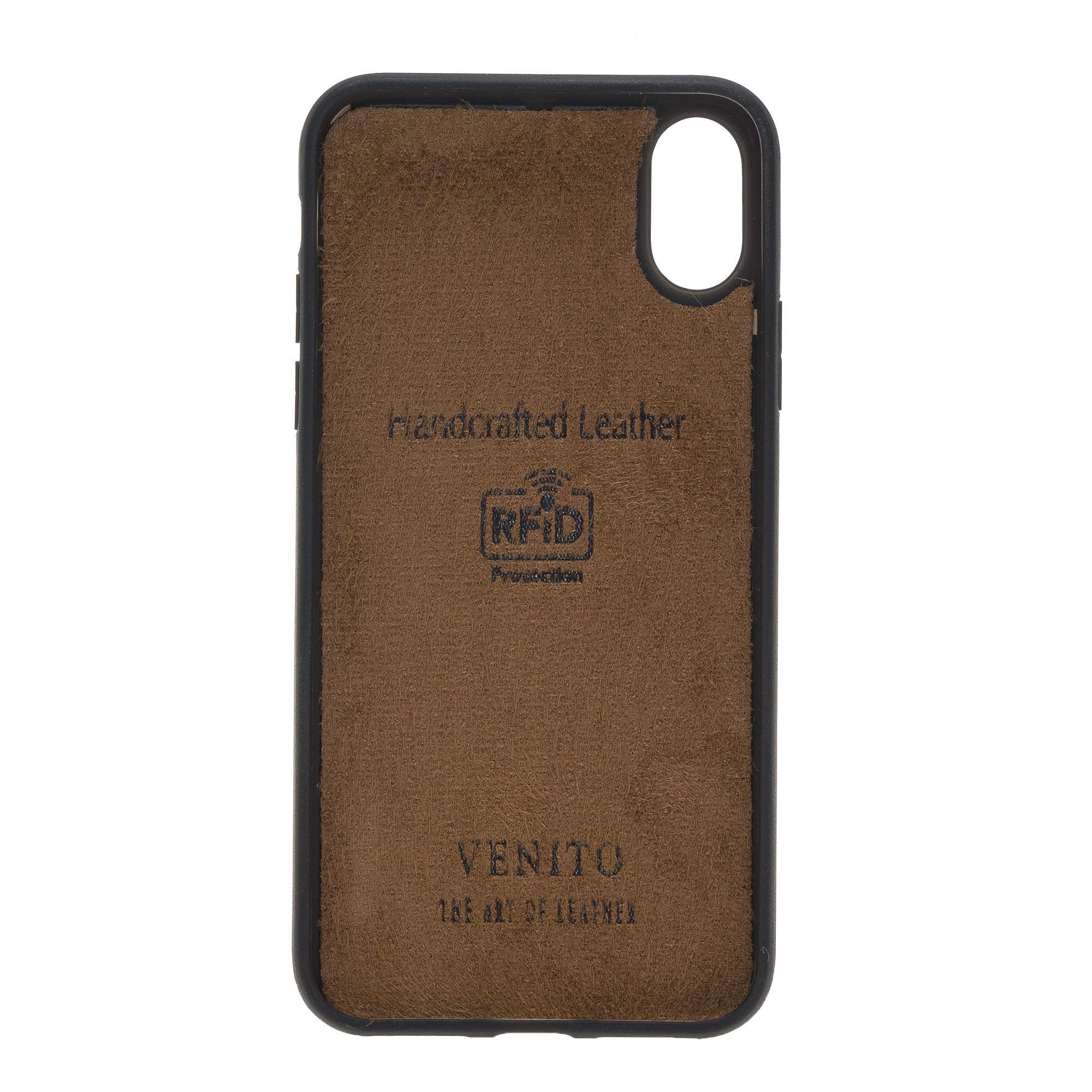 Venito Capri Leather Wallet Case for iPhone Xs Max (6.5 inch) - RFID Blocking Protection & Padded Back Cover - Leopard Print Design - Perfect for Travel, Shopping & Everyday Use