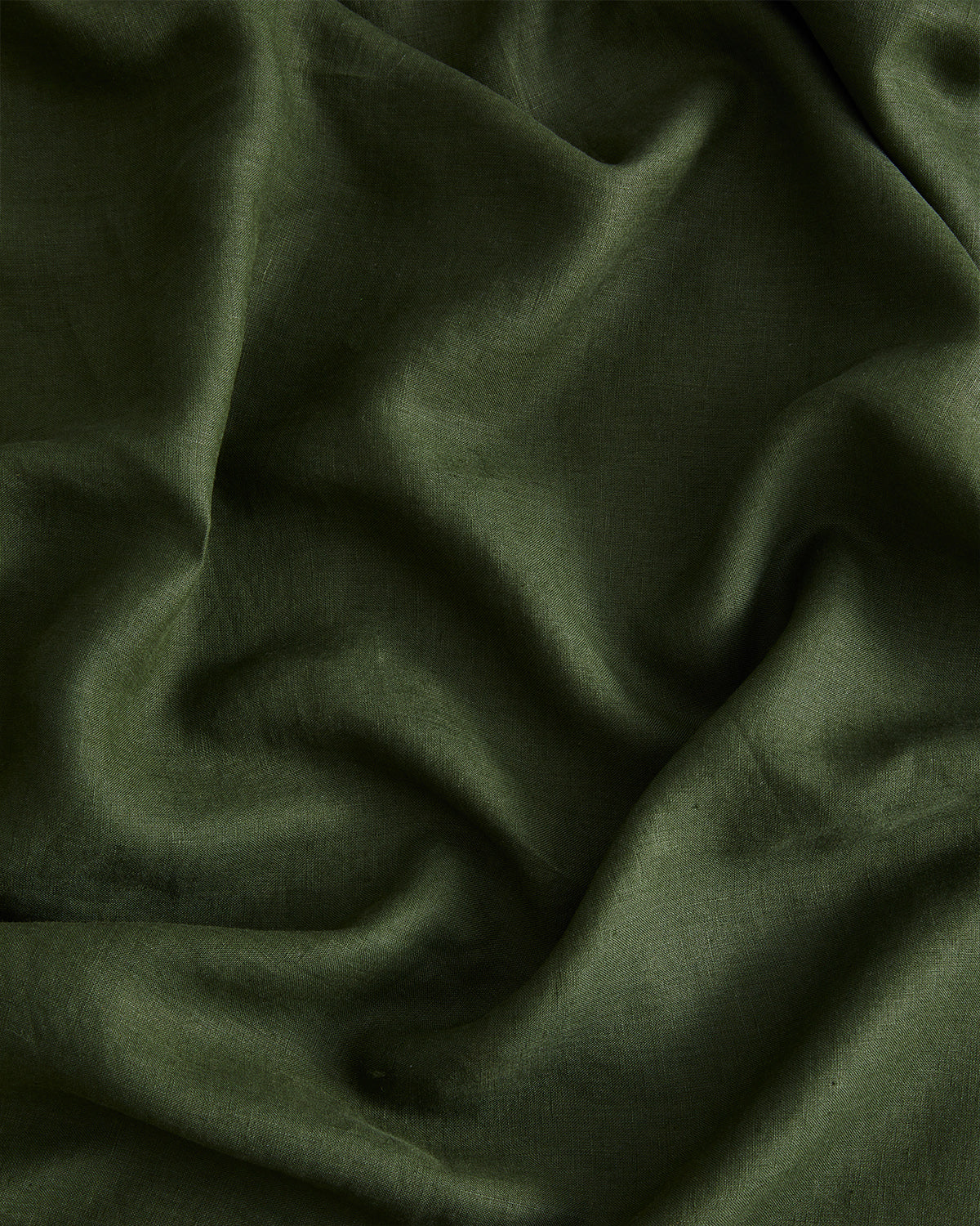 100% French Flax Linen Flat Sheet - Premium Olive Green Bed Sheet Set | Soft & Breathable for Summer & All Seasons | Perfect for Bedroom, Guest Room & Vacation Homes