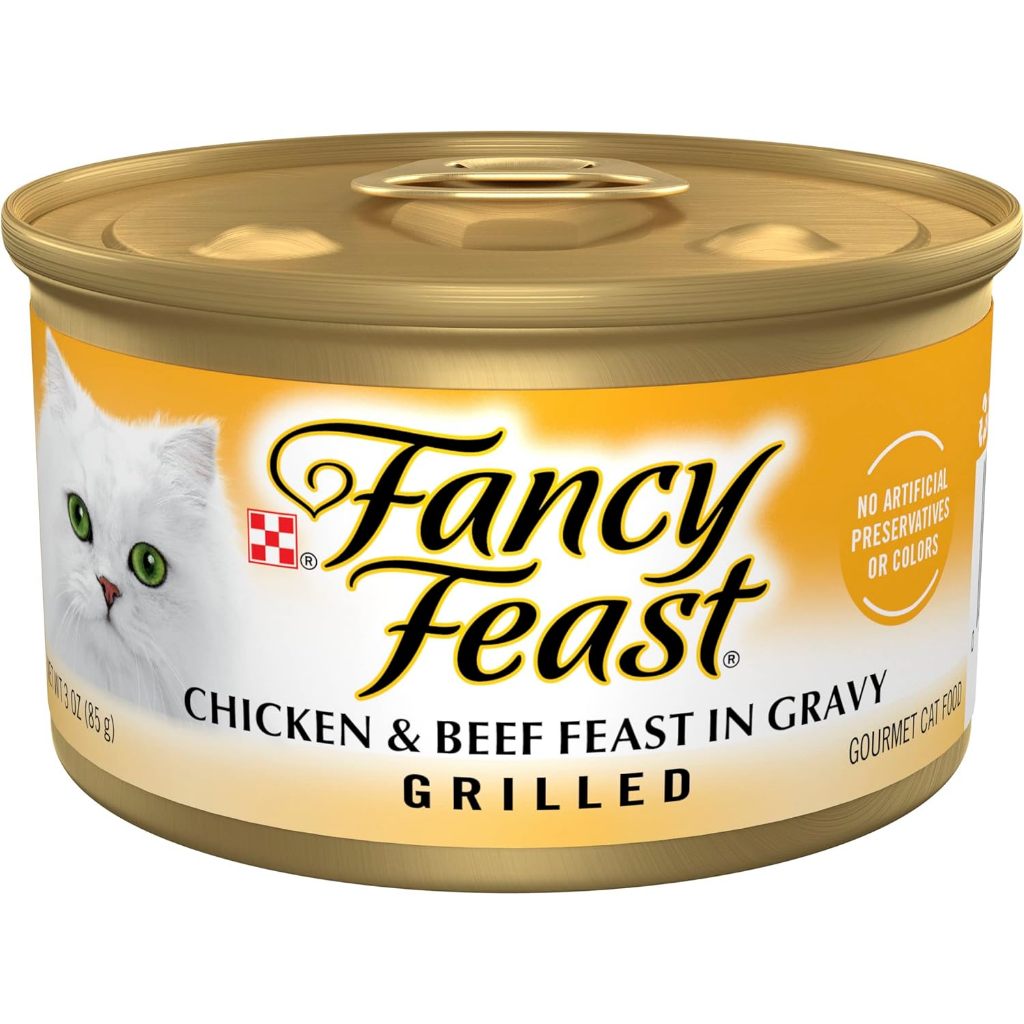 Fancy Feast Wet Cat Food Bundle - 24 Pack of 85g Chunky Classic Gravy Kitten Food with Creamy Chicken Liver & Chicken Recipe | High Protein, Nutritious & Healthy Wet Food for Kittens & Adult Cats | Perfect for Mealtime, Travel & Treats