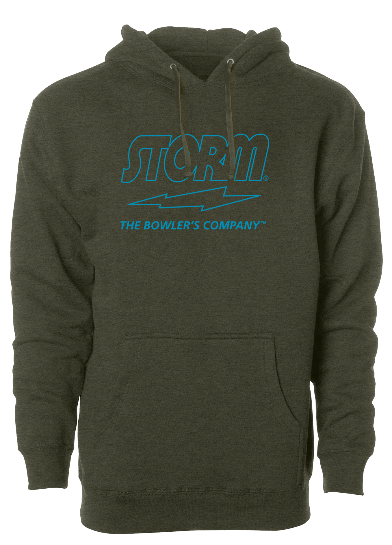 Storm The Bowler's Company Hoodie - Electric Blue Outline | Premium Bowling Apparel for Men & Women | Perfect for League Play & Casual Wear