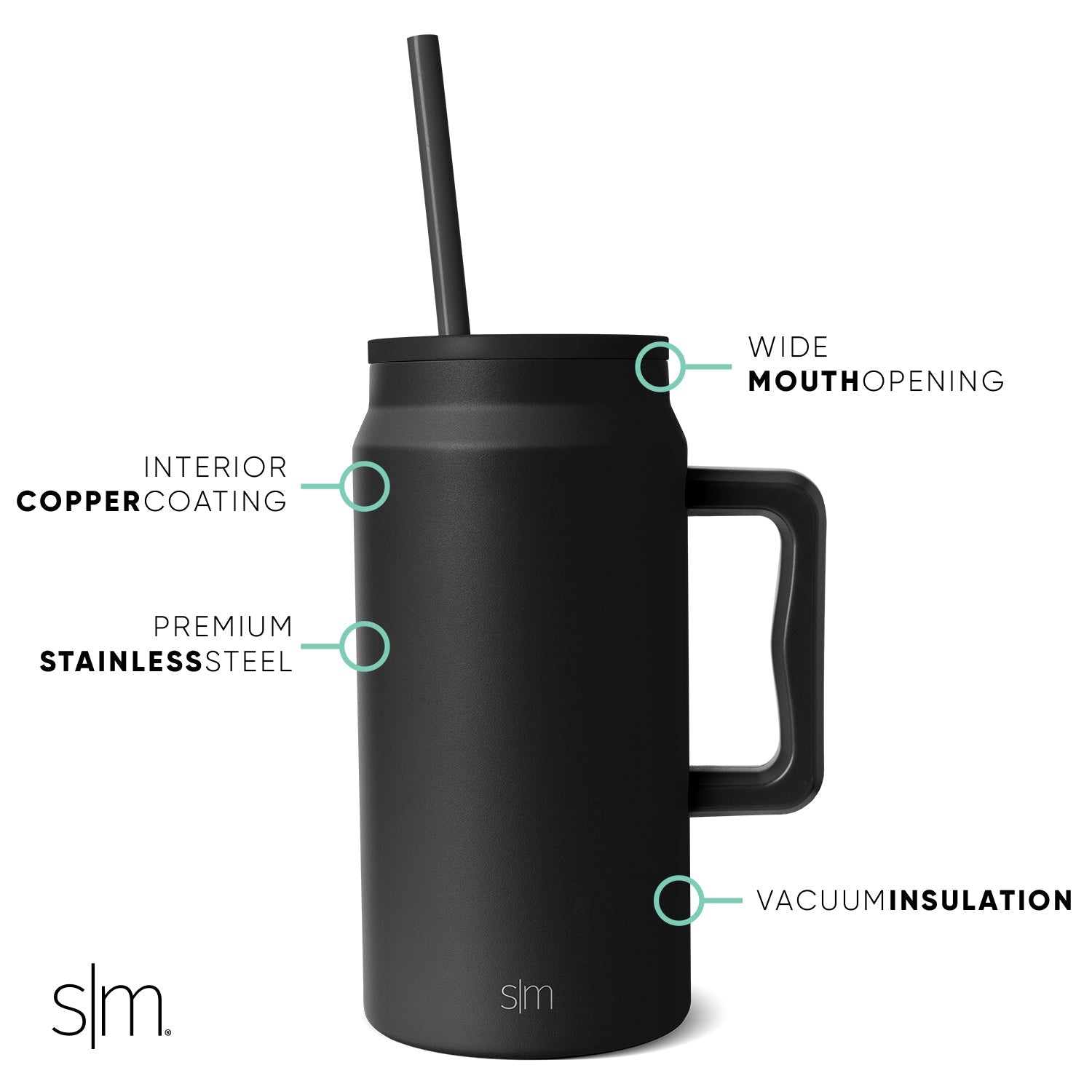 50oz Trek Tumbler - Insulated Stainless Steel Water Bottle for Hiking, Camping & Outdoor Adventures - Leakproof & BPA-Free