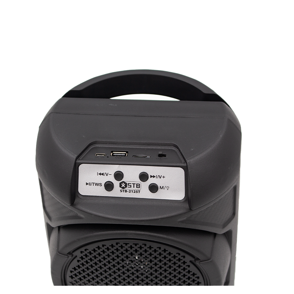 STB 6 Inch Portable Bluetooth Speaker with Rich Bass - Wireless Outdoor Speaker for Travel, Beach, Camping & Parties [STB 2125T]