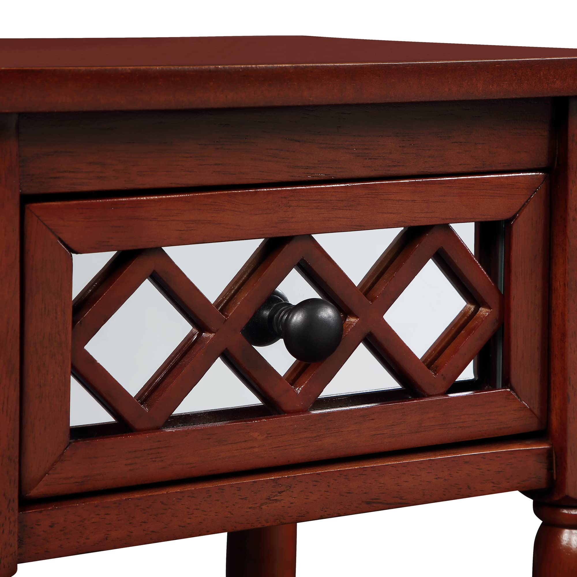 French Country Khloe Deluxe 1-Drawer Accent End Table 14