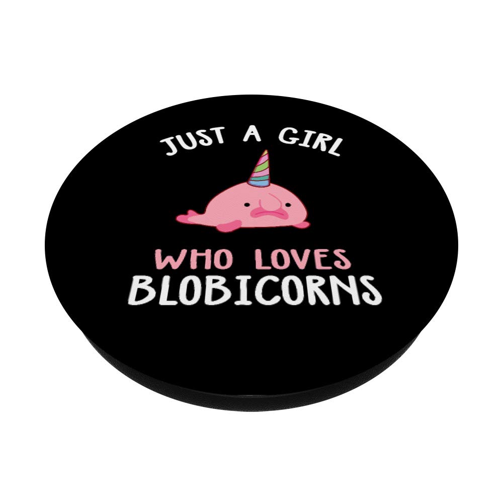 Blobfish Phone Grip for Girls - Blobicorn PopSockets Swappable PopGrip for iPhone, Samsung & Tablets | Cute Phone Accessory for School, Work & Travel