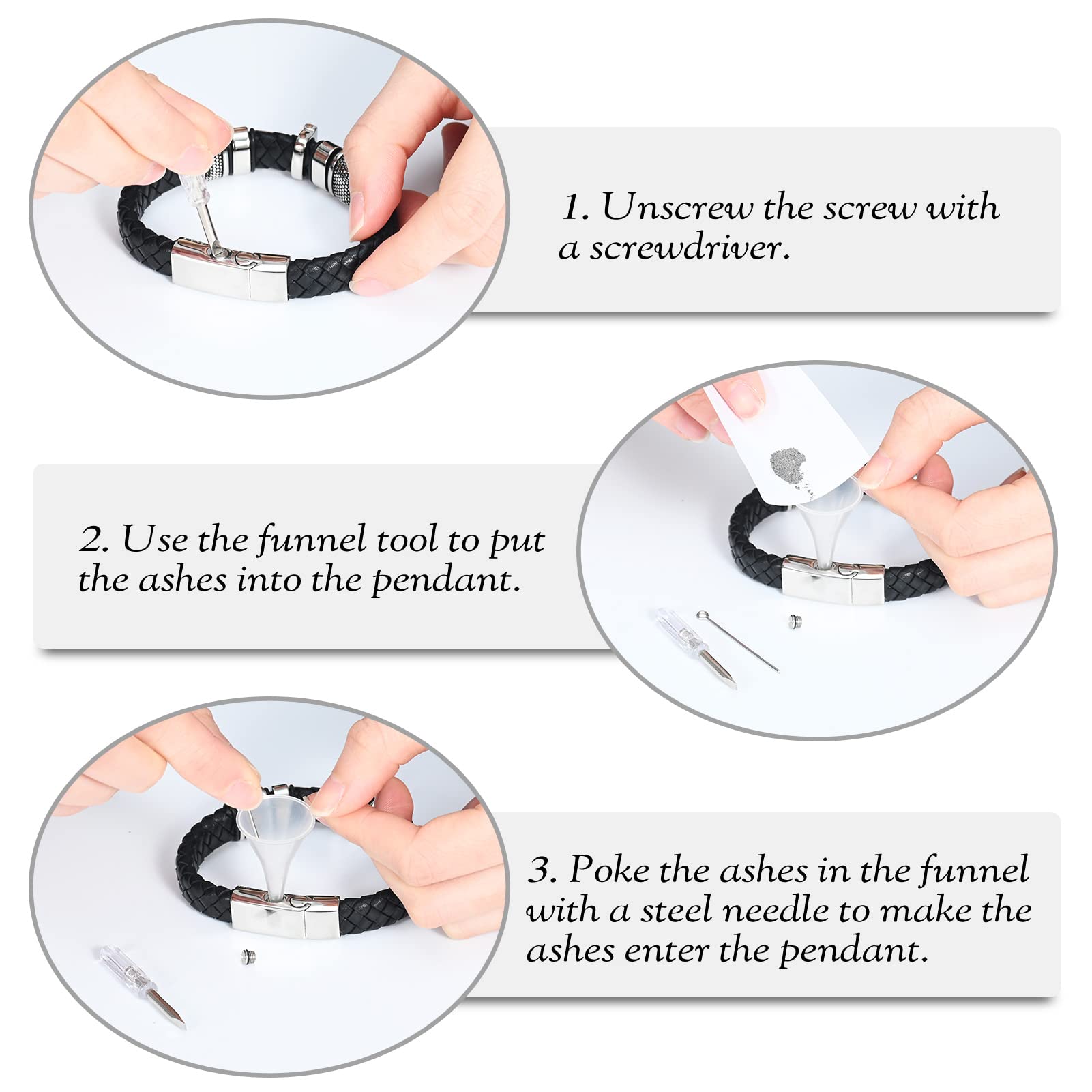 Cross Cremation Bracelet for Ashes - Stainless Steel Memorial Jewelry for Men & Women - Religious Keepsake for Daily Wear
