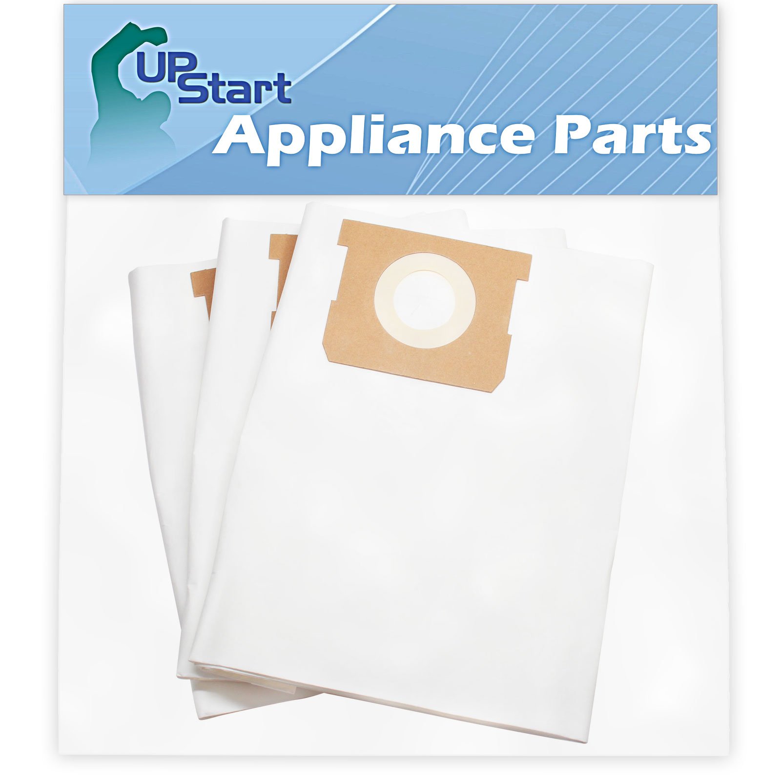 UpStart Battery 6 Replacement Vacuum Bags for Shop-Vac 965-06-10 & 90661 Models - 2-Pack (3 Bags Per Pack) with 7-Piece Micro Vacuum Attachment Kit - Perfect for Home Cleaning, Workshop Dust Collection, and Car Detailing