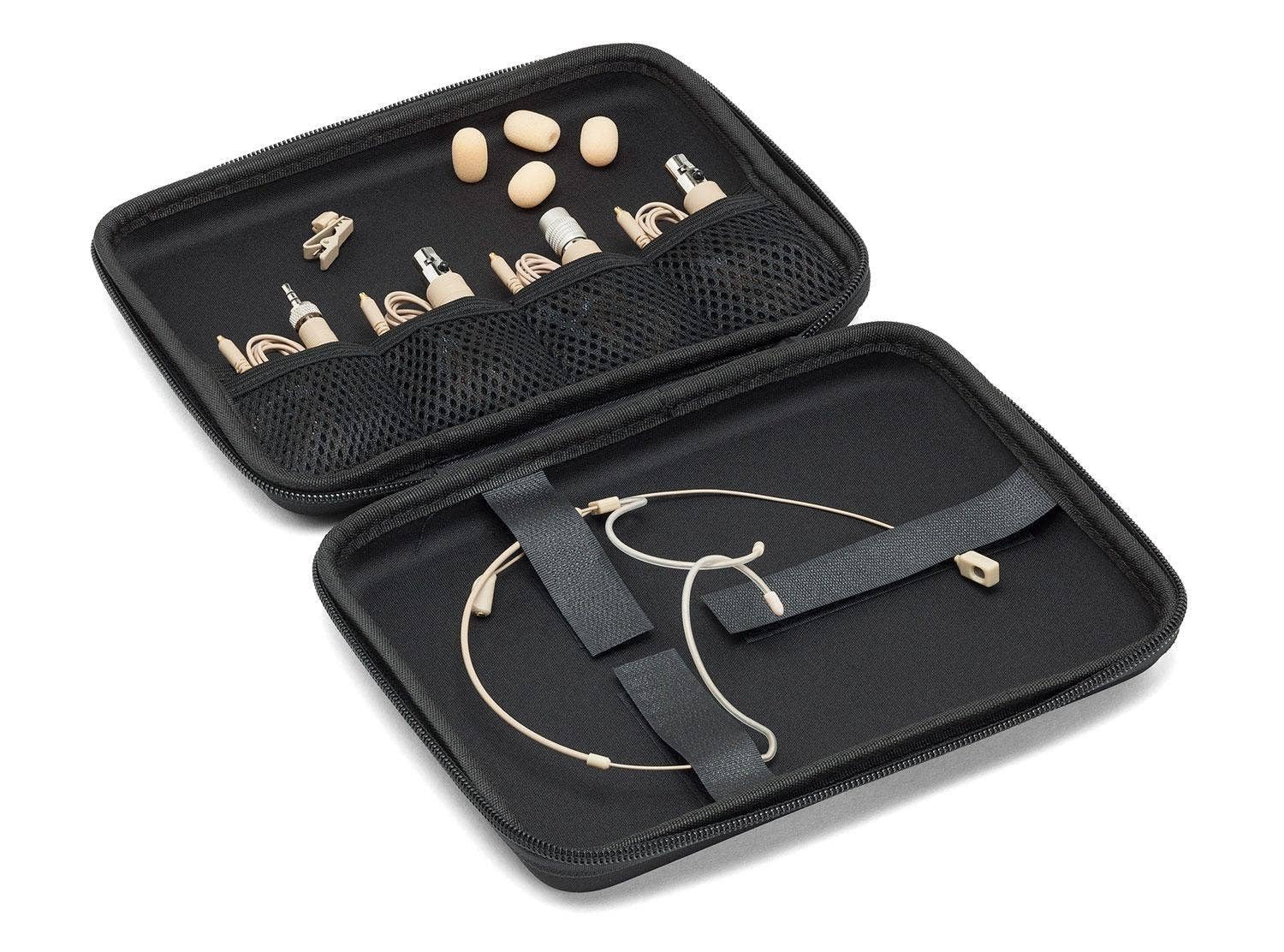 Samson DE60X Unidirectional Headset Microphone with Miniature Condenser - Professional Wireless Mic for Performers, Presenters & Broadcasters - Includes 4 Adapter Cables for Shure, Sennheiser & Other Systems (Beige) - Perfect for Live Performances, Public Speaking & Studio Recording