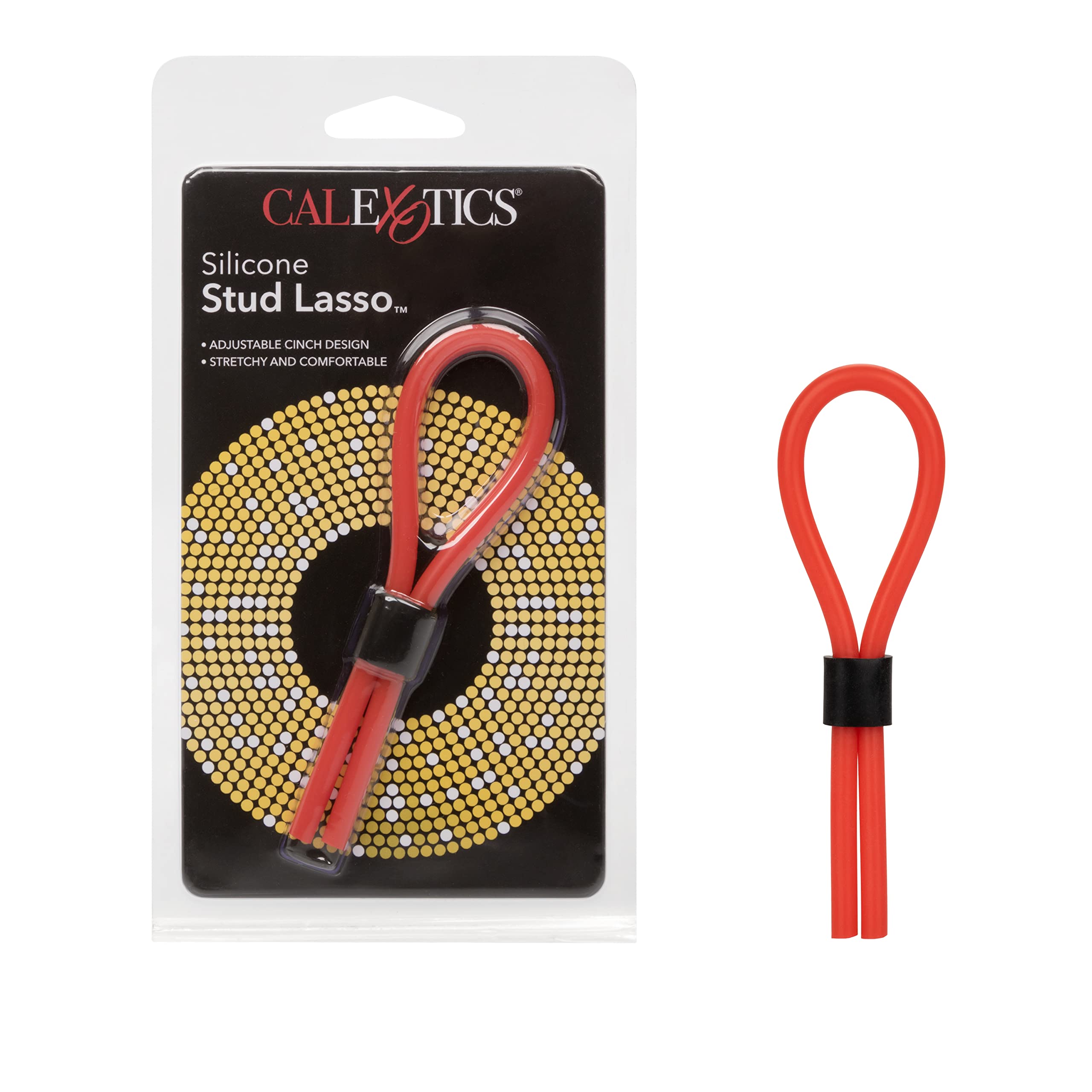 Red Silicone Stud Lasso Rings for Rodeo, Horse Riding & Western Fashion - Durable Non-Slip Grip for Cowboys and Cowgirls