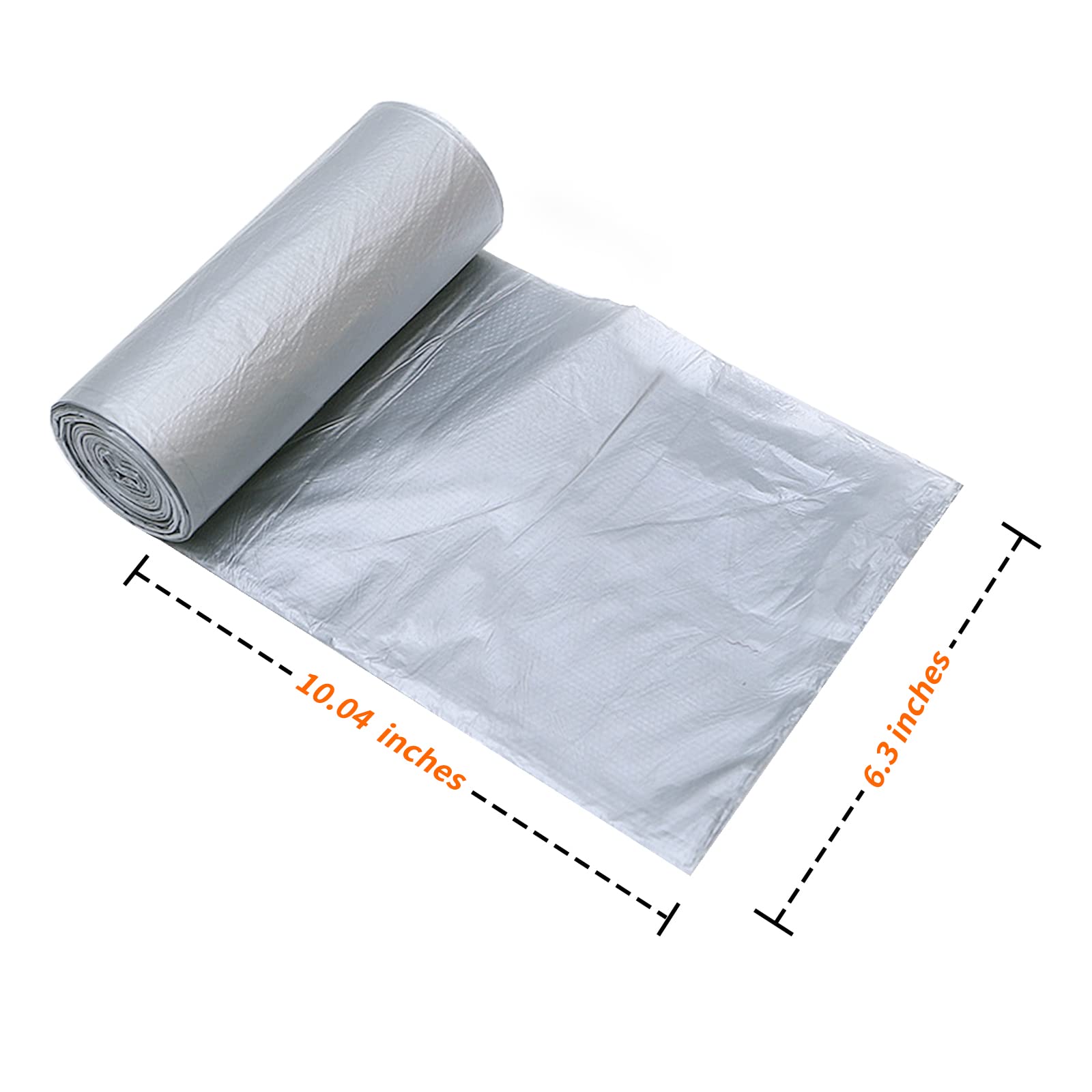 HOTOR Mini Plastic Car Trash Can Liner Refills - 90 Pack, Small Trash Bags for Vehicles, Office & Home Use - Perfect for Road Trips, Commuting & Workspace Organization