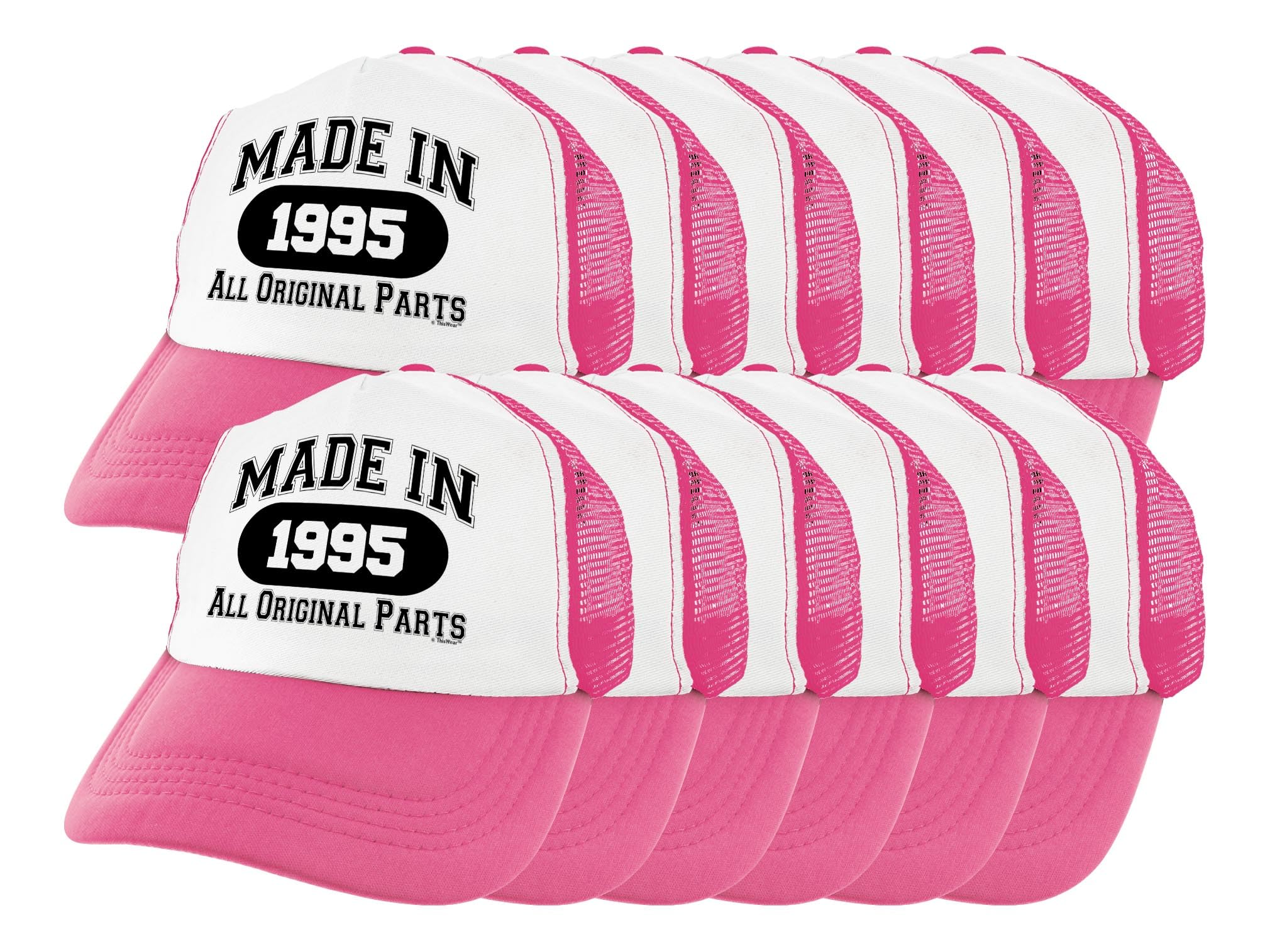 ThisWear 30th Birthday Snapback Trucker Hat - Milestone Year Celebration Cap for Men & Women | Perfect for 30th Birthday Parties, Anniversary Gifts & Special Occasions