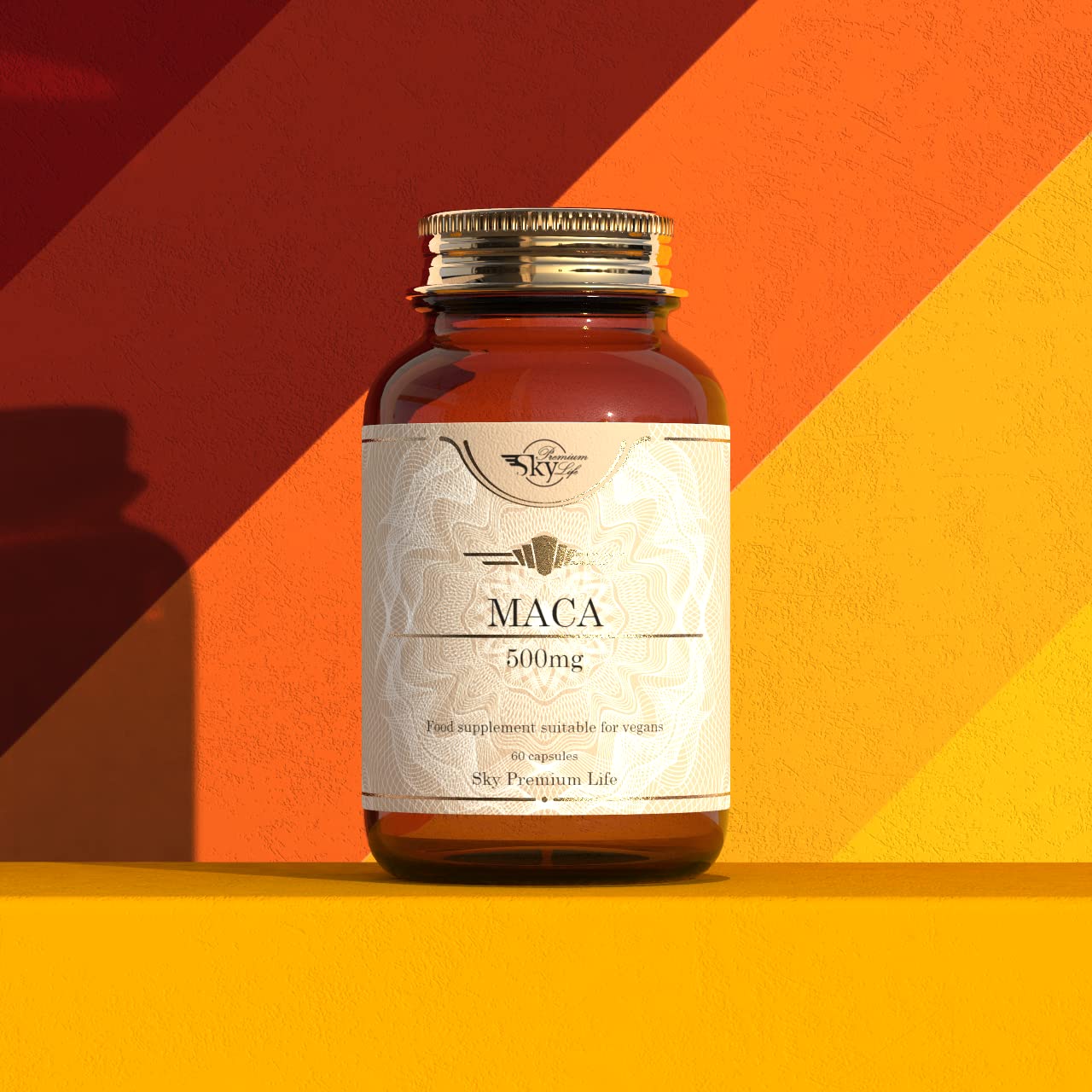Sky Premium Life Maca Root Capsules 10:1 Extract - 60 Count for Men & Women | Natural Energy & Vitality Supplement | Supports Hormonal Balance & Stamina | Perfect for Busy Professionals & Active Lifestyles