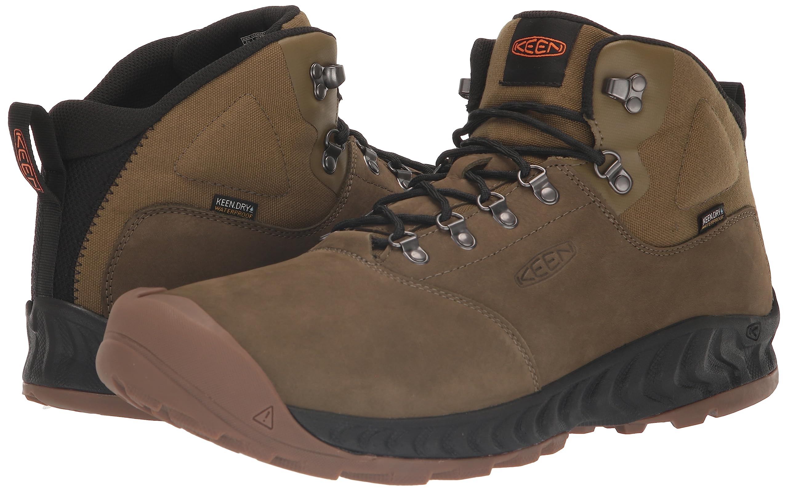 KEEN Men's Nxis Explore Mid Height Waterproof Hiking Boots - Lightweight & Fast Packing for Outdoor Adventures, Trail Running & Camping