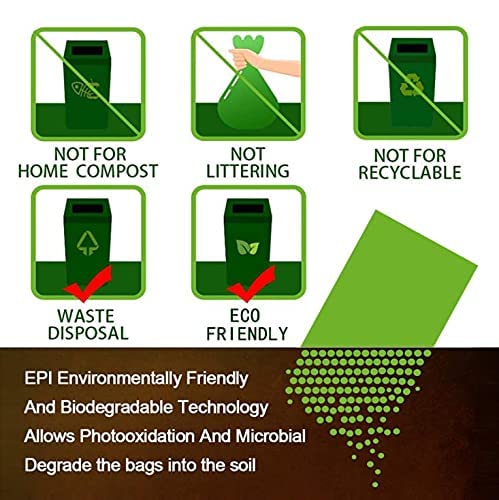 Eco-Friendly Biodegradable Dog Poop Bags - 120 Count (8 Rolls) 9x13 Inches for Easy Waste Cleanup - Perfect for Park Walks, Backyard Cleanup & Travel