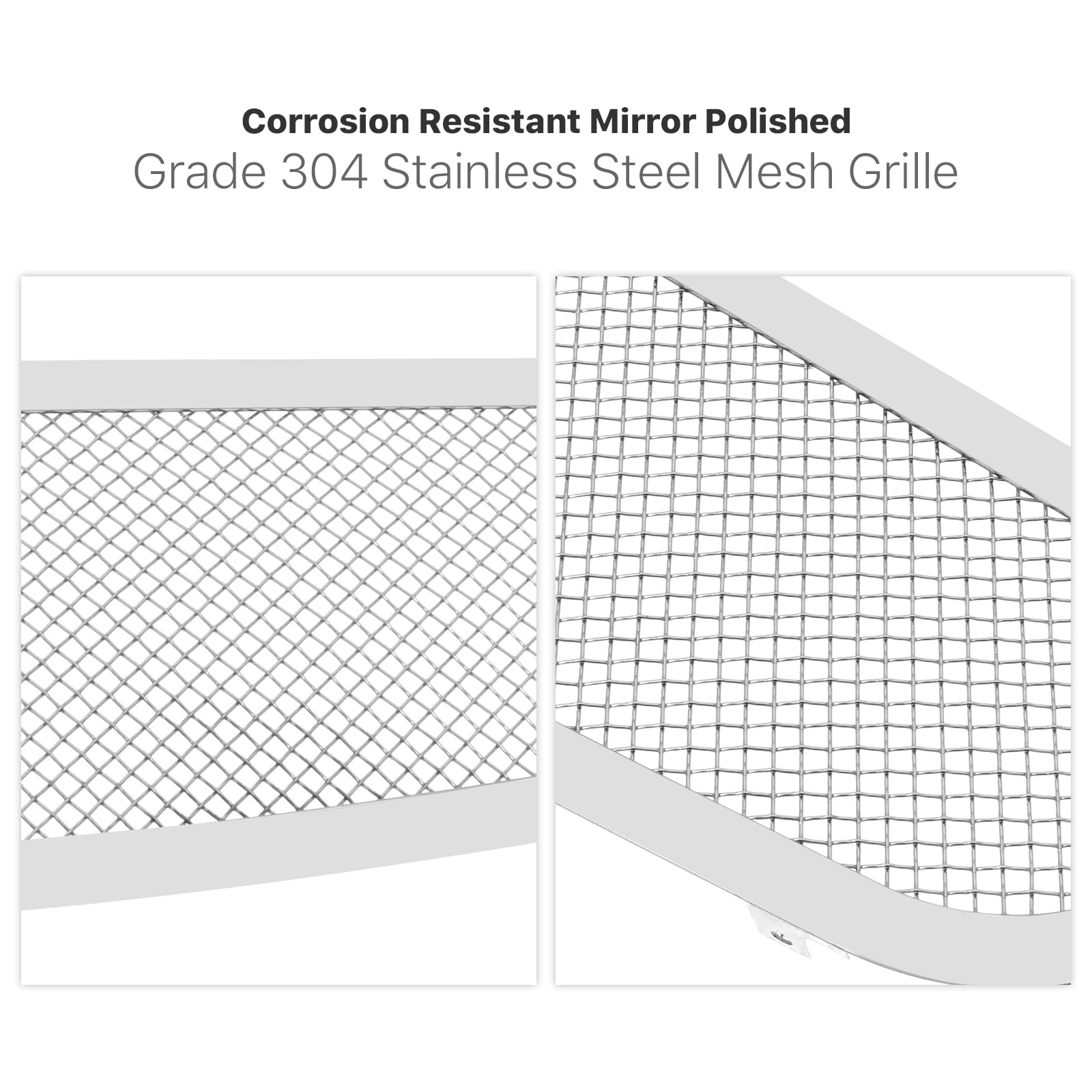 APS Compatible with Cadillac DTS 2006-2011 Upper Chrome Mesh Front Grille Insert S18-T16767A - Replacement Grille for Enhanced Vehicle Appearance & Style