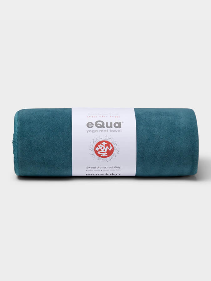 Manduka eQua Yoga Mat Towels - Non-Slip, Absorbent & Eco-Friendly for Hot Yoga, Pilates & Workouts - Perfect for Home & Studio Use