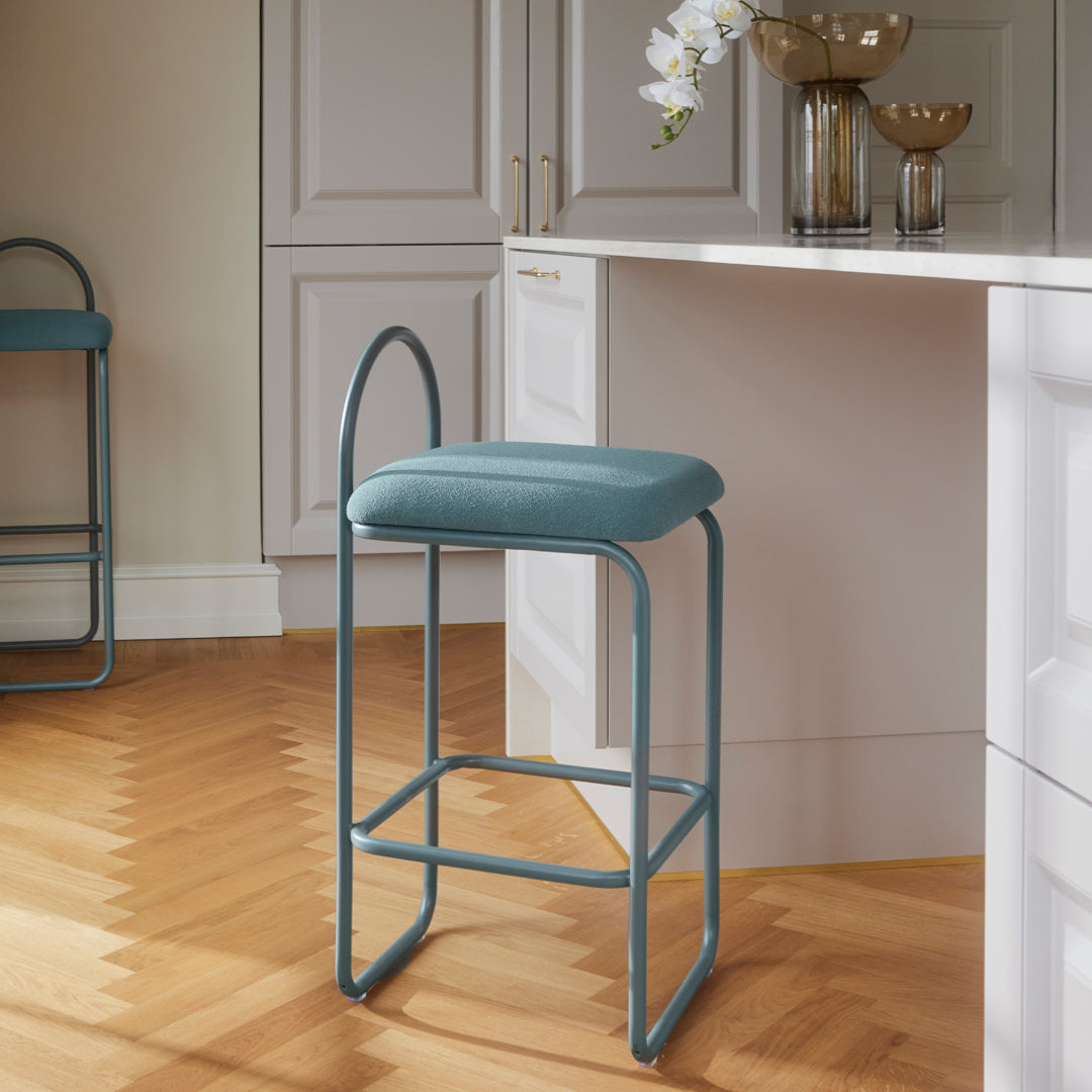 Angui Counter Height Bar Stool - Adjustable Swivel Stool for Kitchen Island, Breakfast Bar & Home Pub - Modern Dining Chair with Footrest
