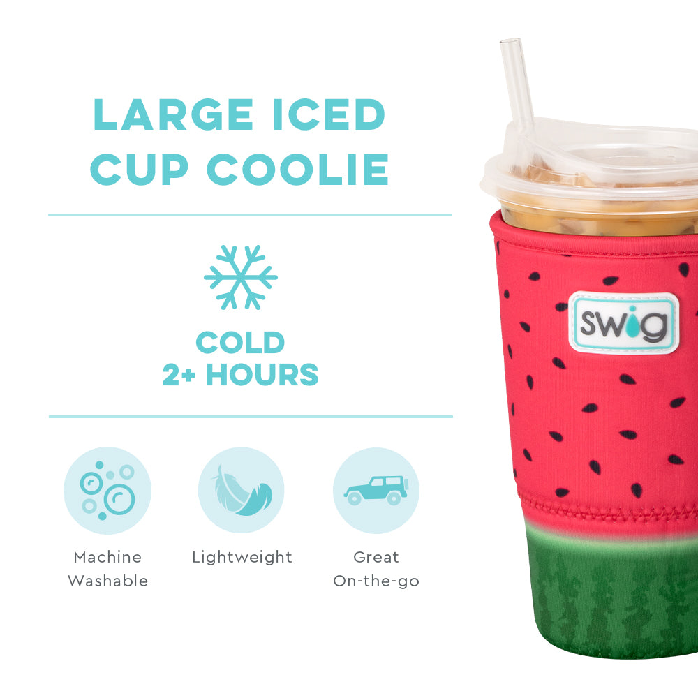 Large Melon Slice Iced Cup Coolie - Perfect for Summer Drinks, Beach Parties, and Outdoor Picnics