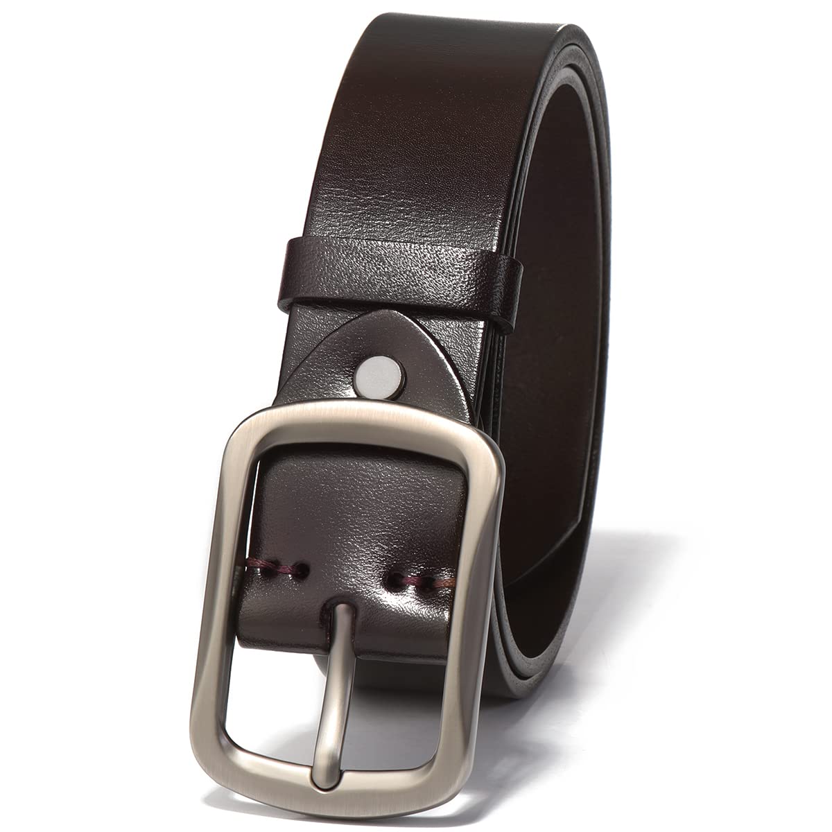 **Genuine Leather Belts for Men - Classic, Casual & Dress Belts for Jeans, Work & Business Attire | Durable & Stylish Men's Fashion Accessories**