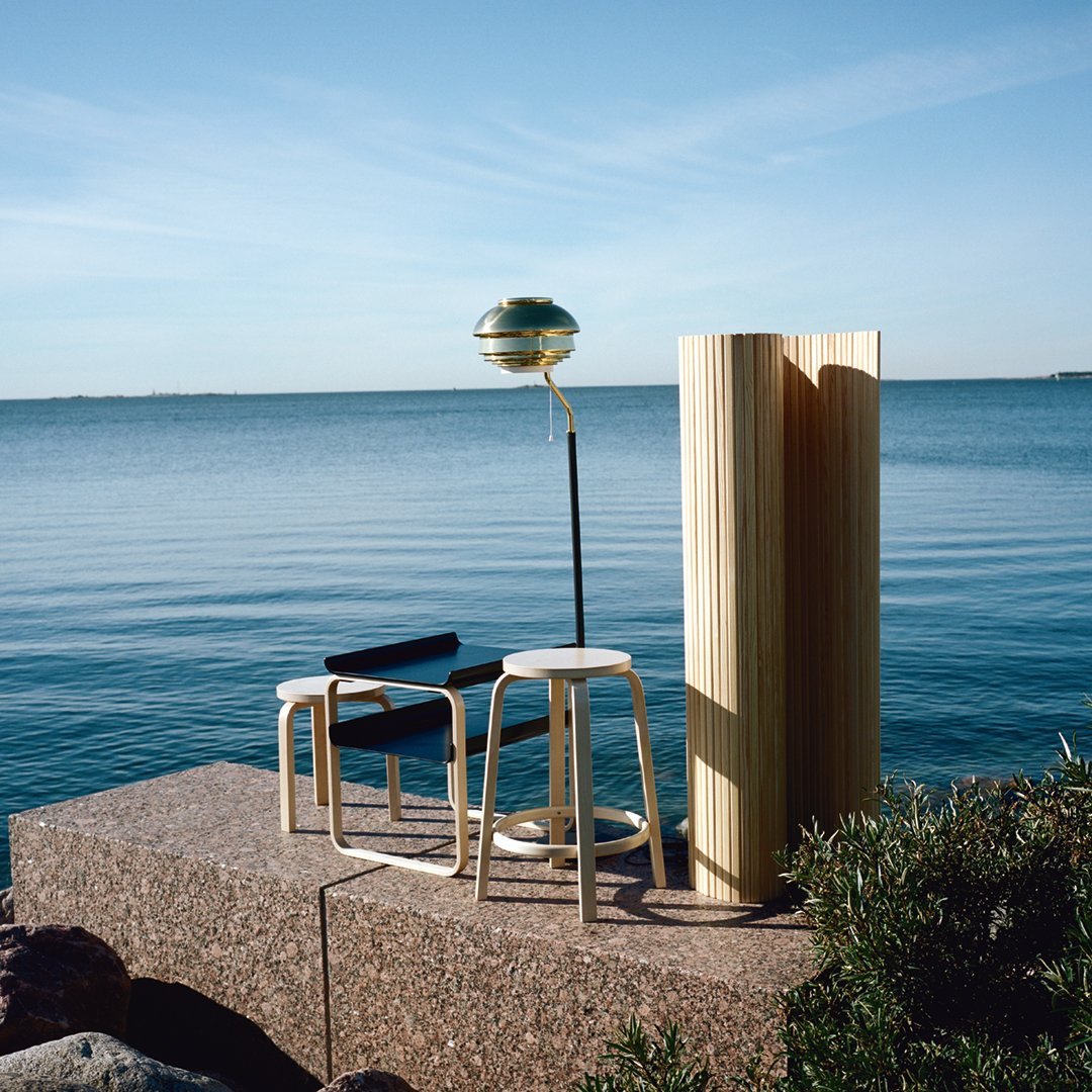 Artek Alvar Aalto Bar Stool 64 - Modern Scandinavian Design for Kitchen Island, Dining Counter & Home Bar